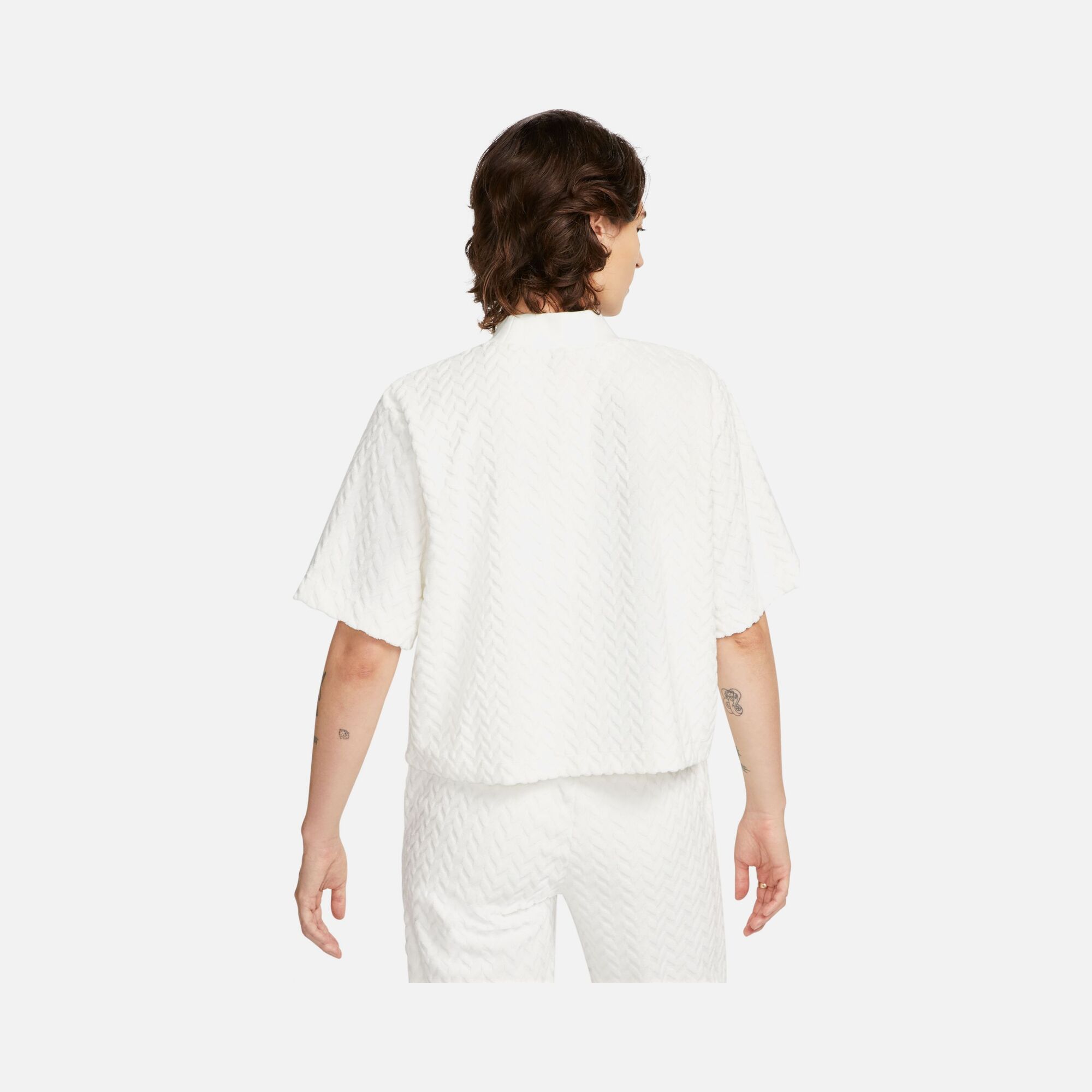 Nike Sportswear Everyday Mod Boxy Cropped Turtleneck Short-Sleeve Kadın Tişört