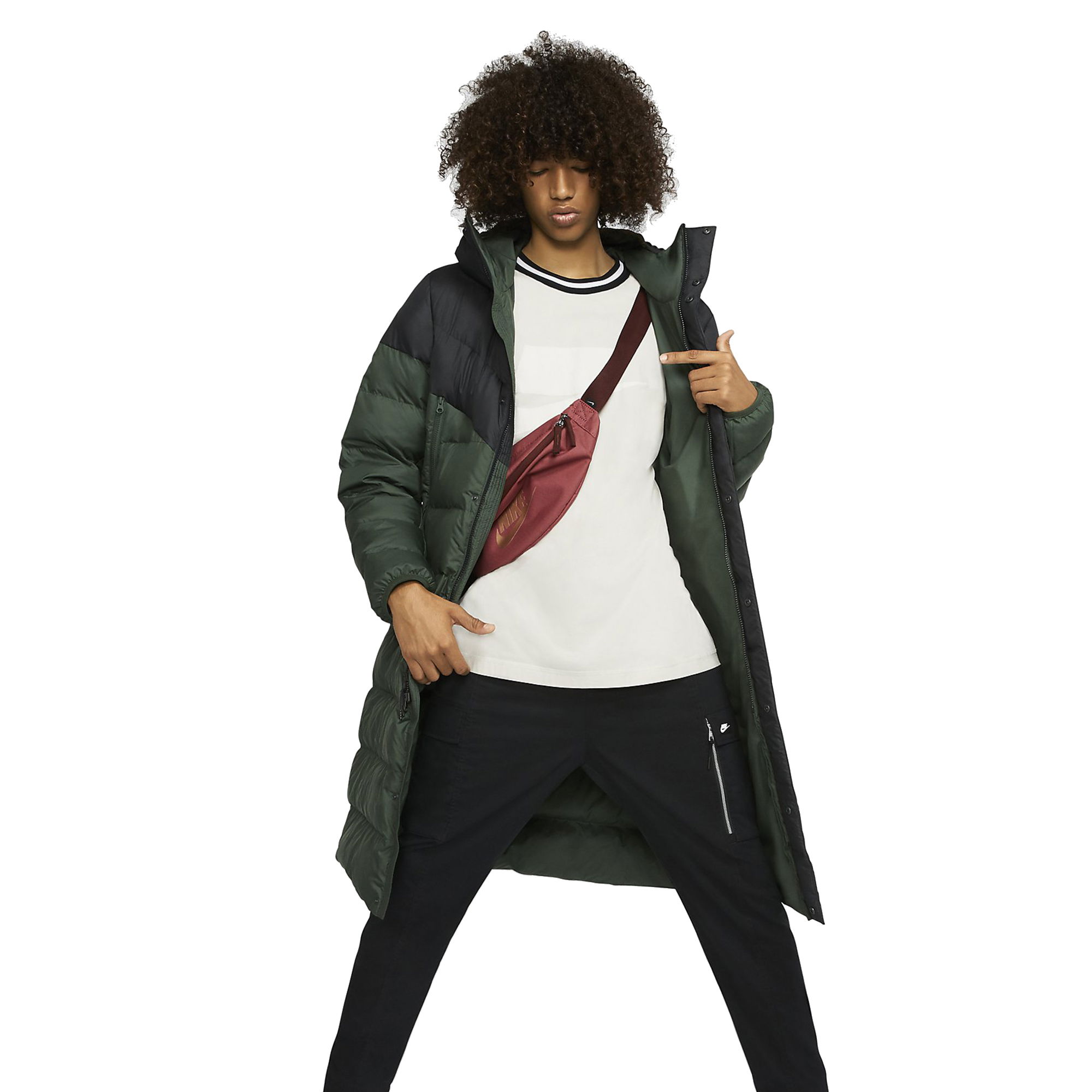 Nike Sportswear Windrunner Down-Fill Puffer Full-Zip Hooded Erkek Parka