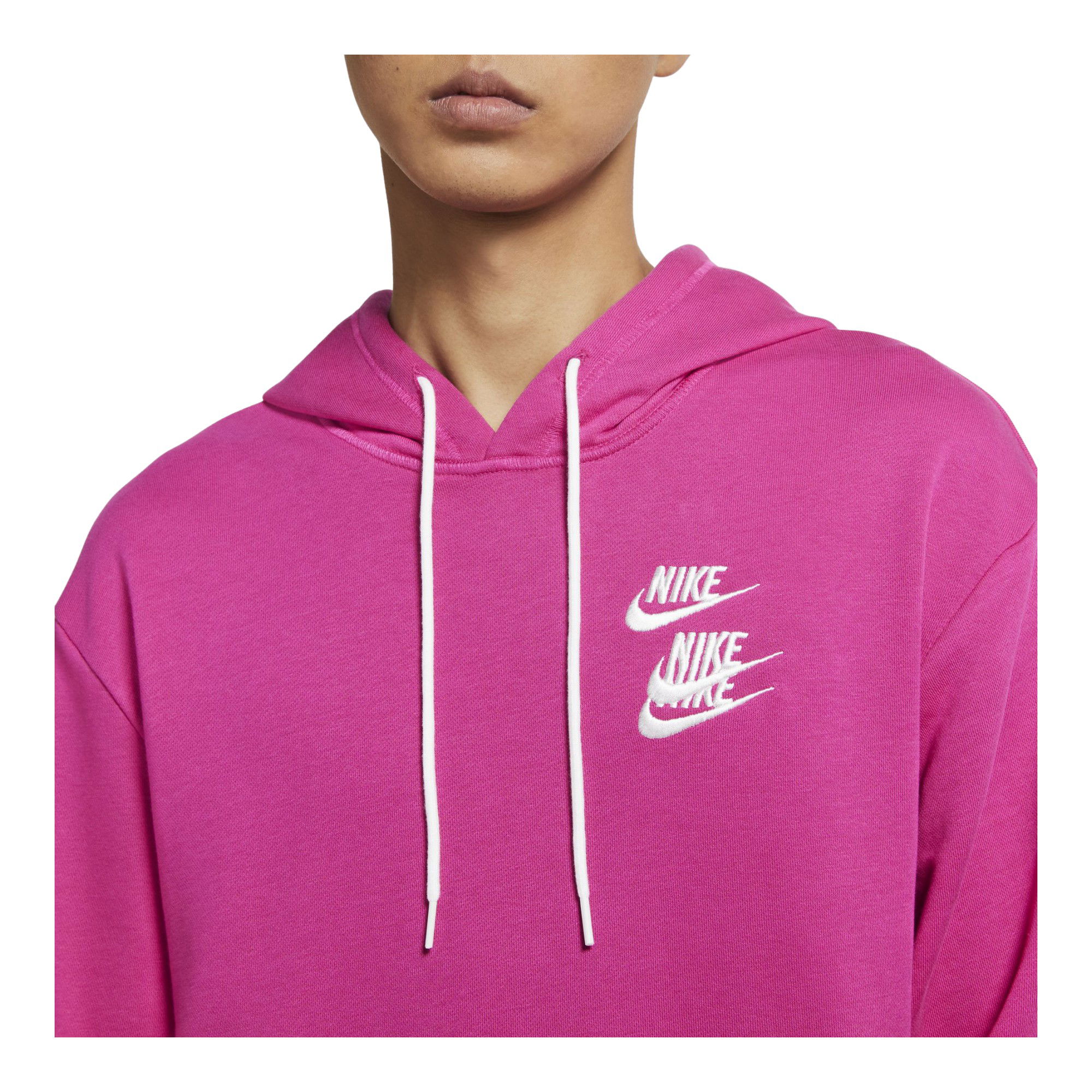Nike Sportswear Pullover French Terry World Tour Hoodie Erkek Sweatshirt