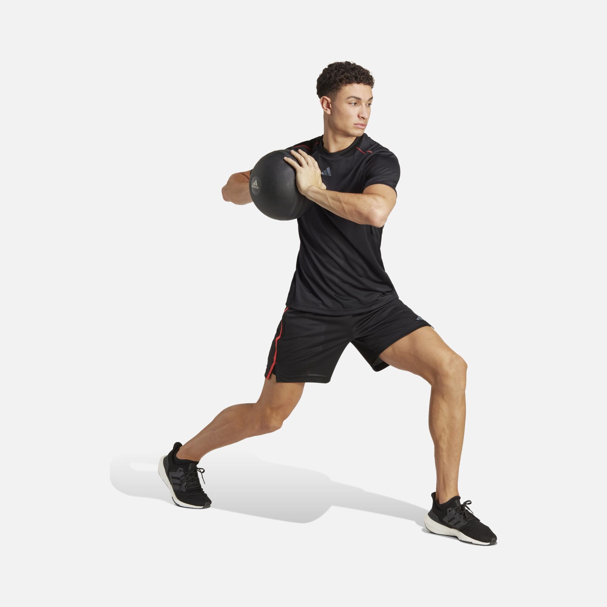 adidas AEROREADY Workout Base Logo Training Short-Sleeve Erkek Tişört