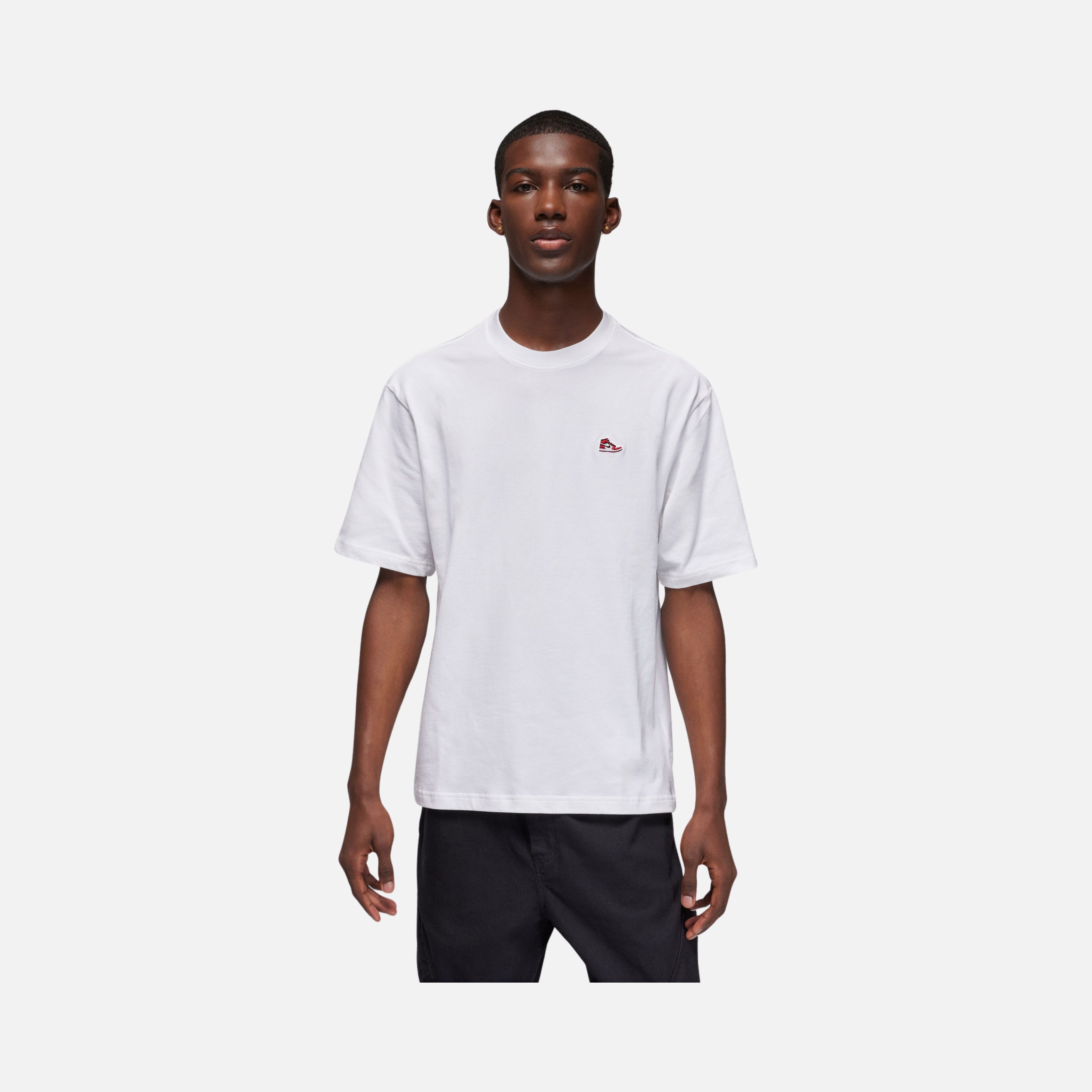 Nike Jordan Brand Classical Embroidered Small AJ1 Patch Crew Short-Sleeve Erkek Tişört