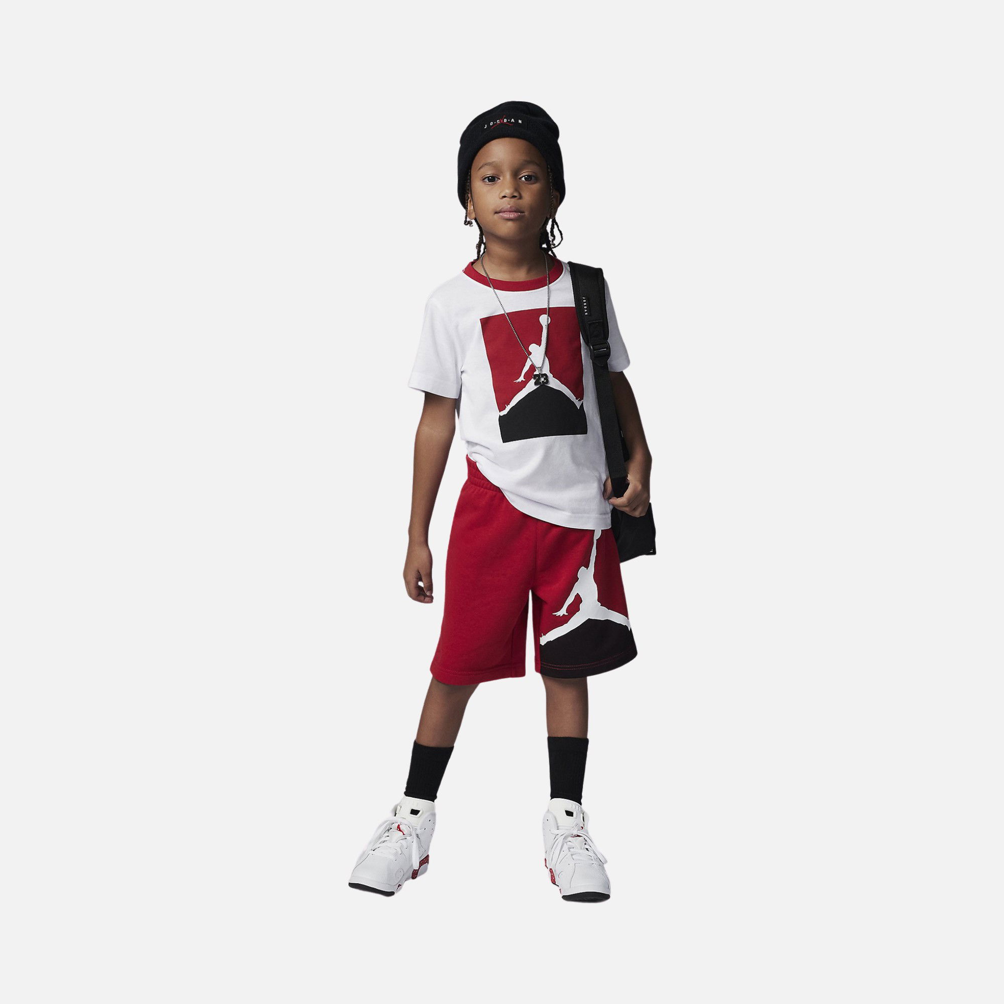 Nike Jordan Jumpman French Terry Short-Sleeve Tişört&Şort (Boys') Çocuk Takım
