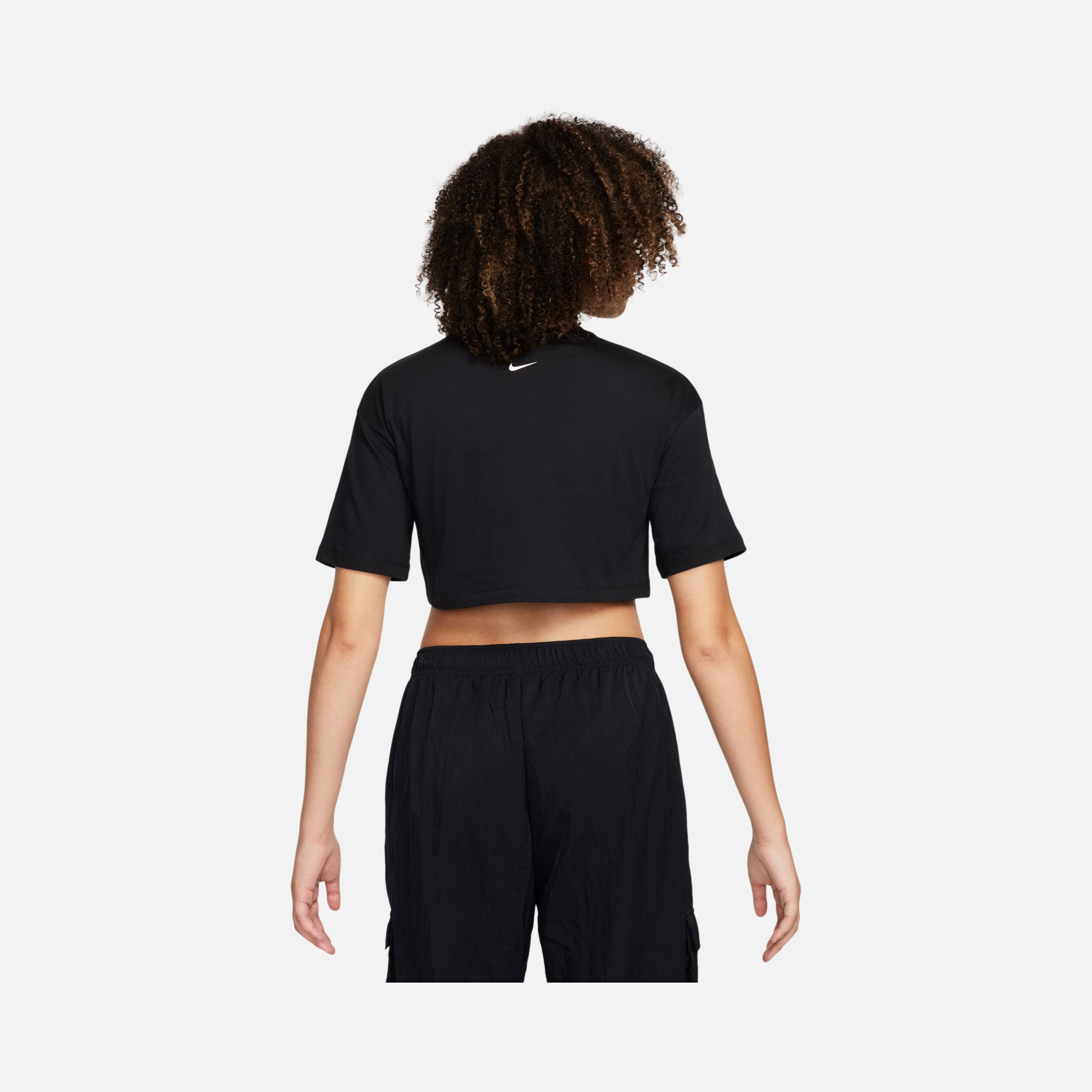 Nike Sportswear Gel Wide Cut & Off Shoulder Cropped Short-Sleeve Kadın Tişört