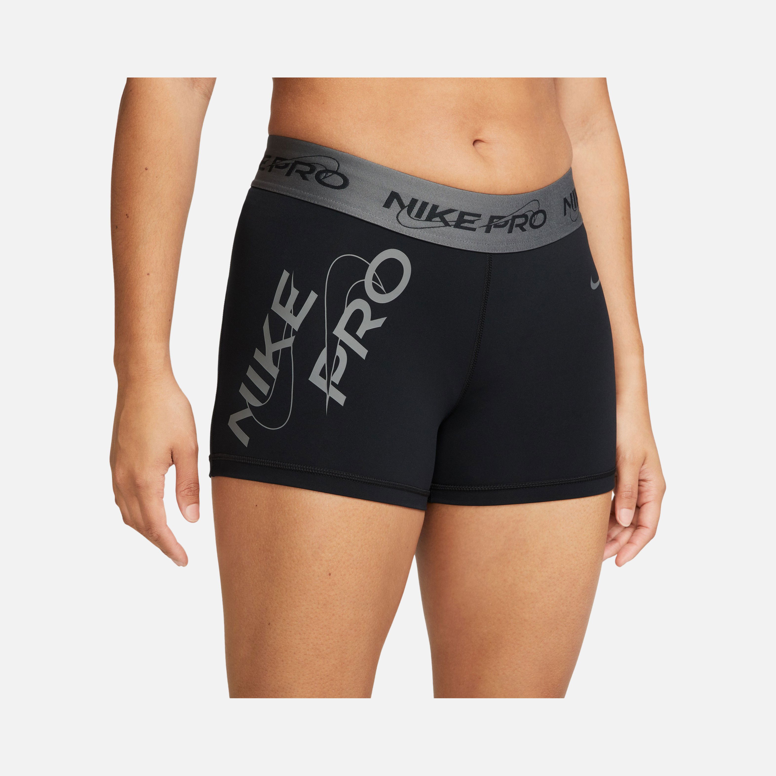 Nike Pro Mid-Rise 8cm (approx.) Graphic Training Kadın Şort