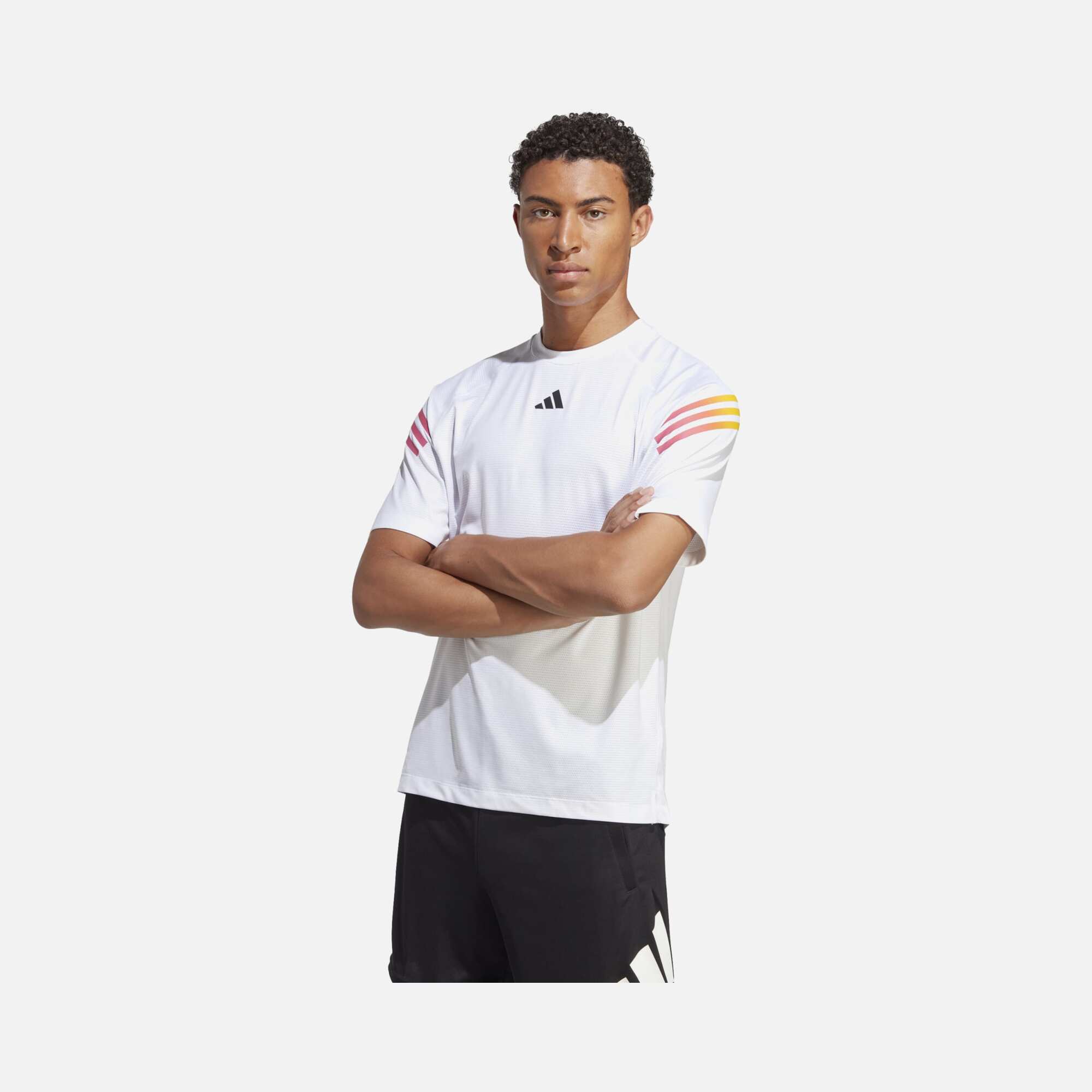 adidas Train Icons 3-Stripes Training Short-Sleeve Erkek Tişört