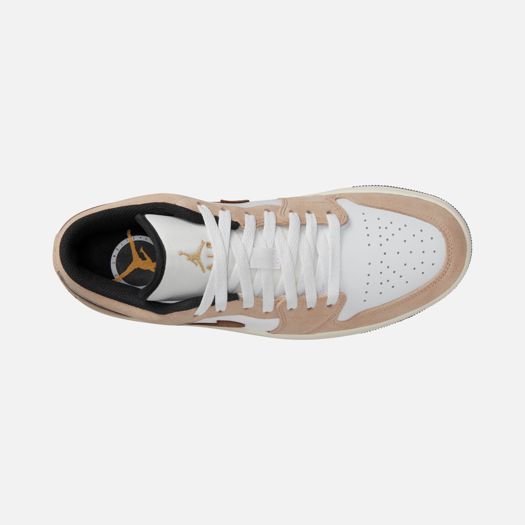 Air Jordan 1 Low SE ''Elephant Printed Swoosh and Gold Jumpman'' Erkek Spor Ayakkabı
