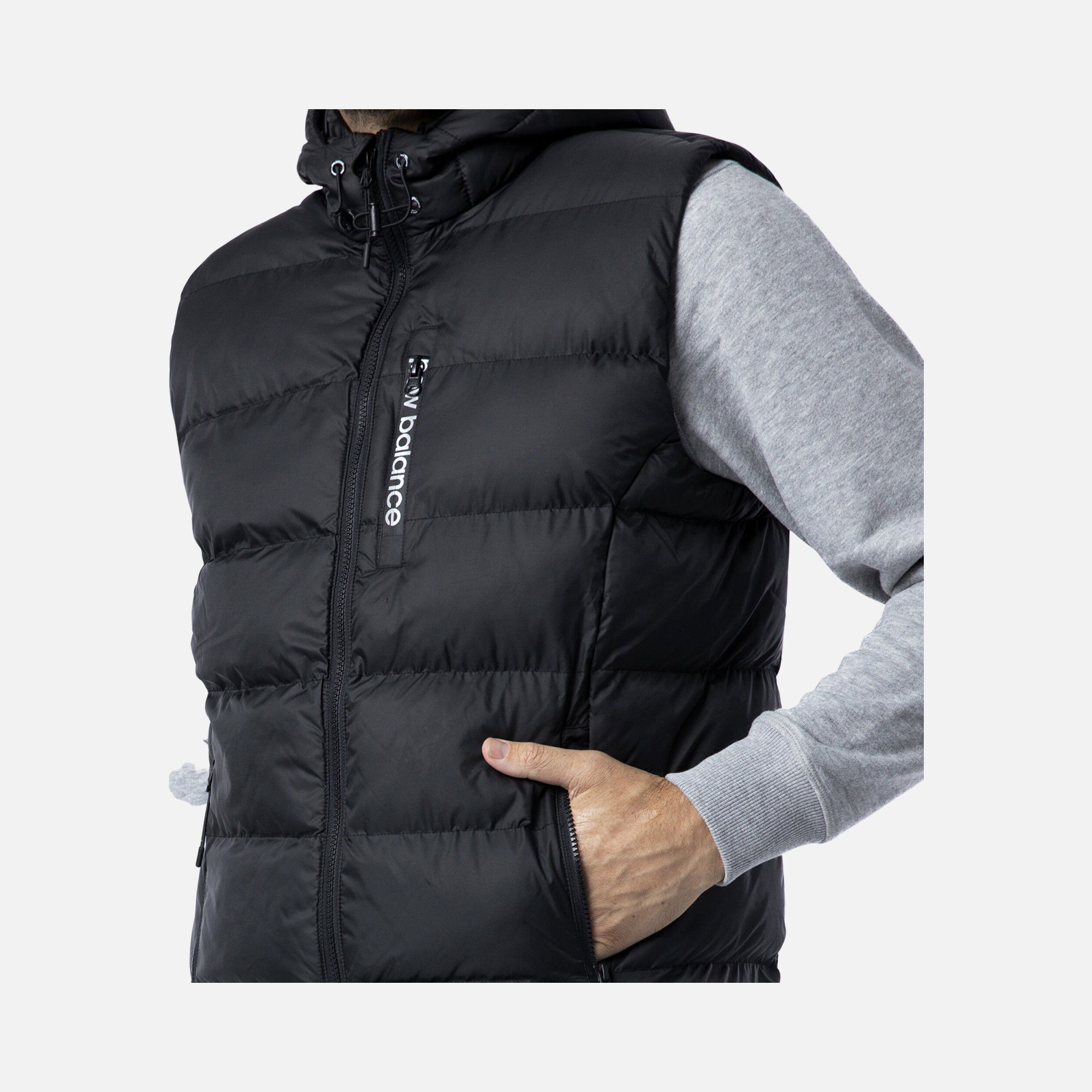 New Balance Sportswear MPV3123 Puffer Full-Zip Hoodie Erkek Yelek