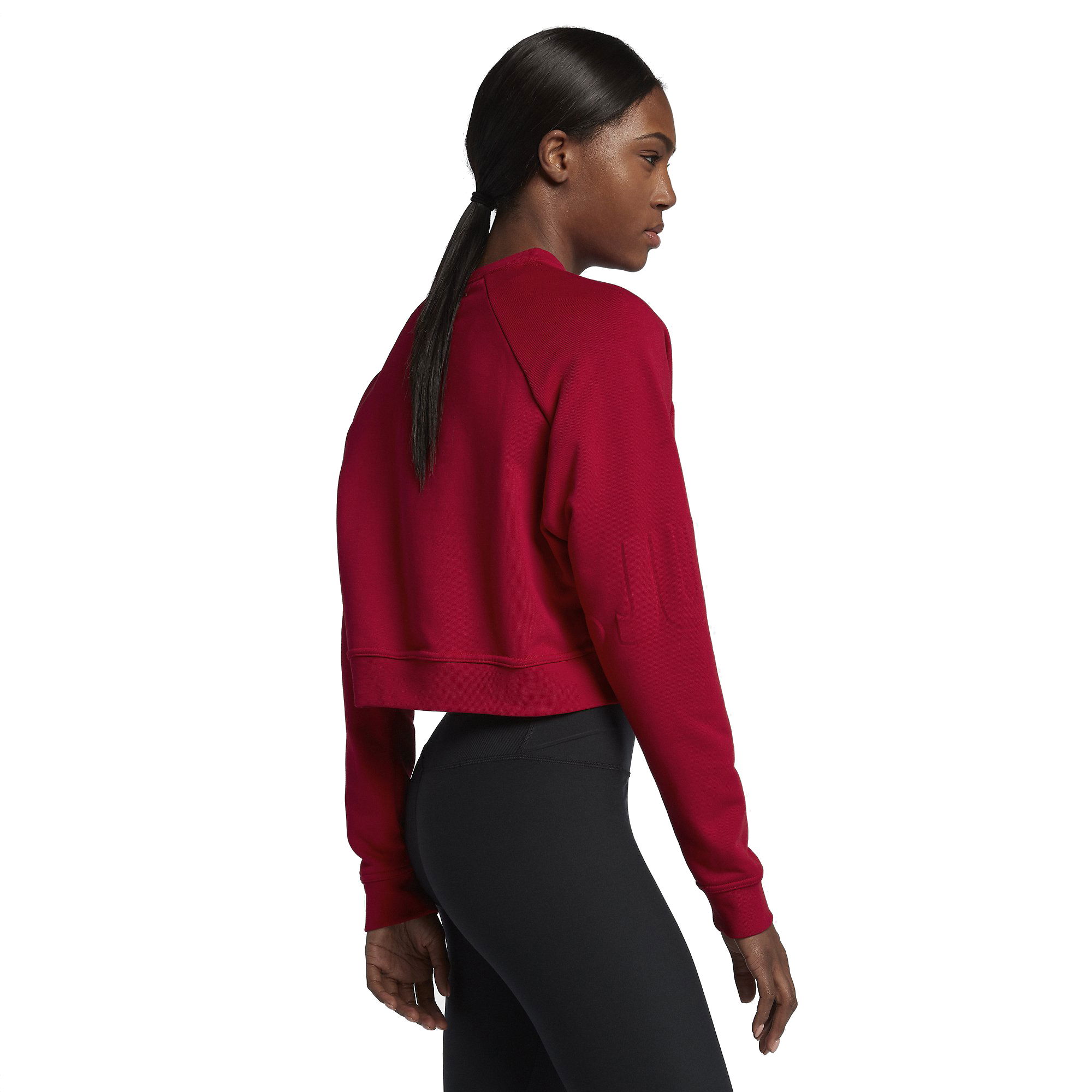 Nike Pullover Versa Just Do It Graphic Training Crop Kadın Sweatshirt