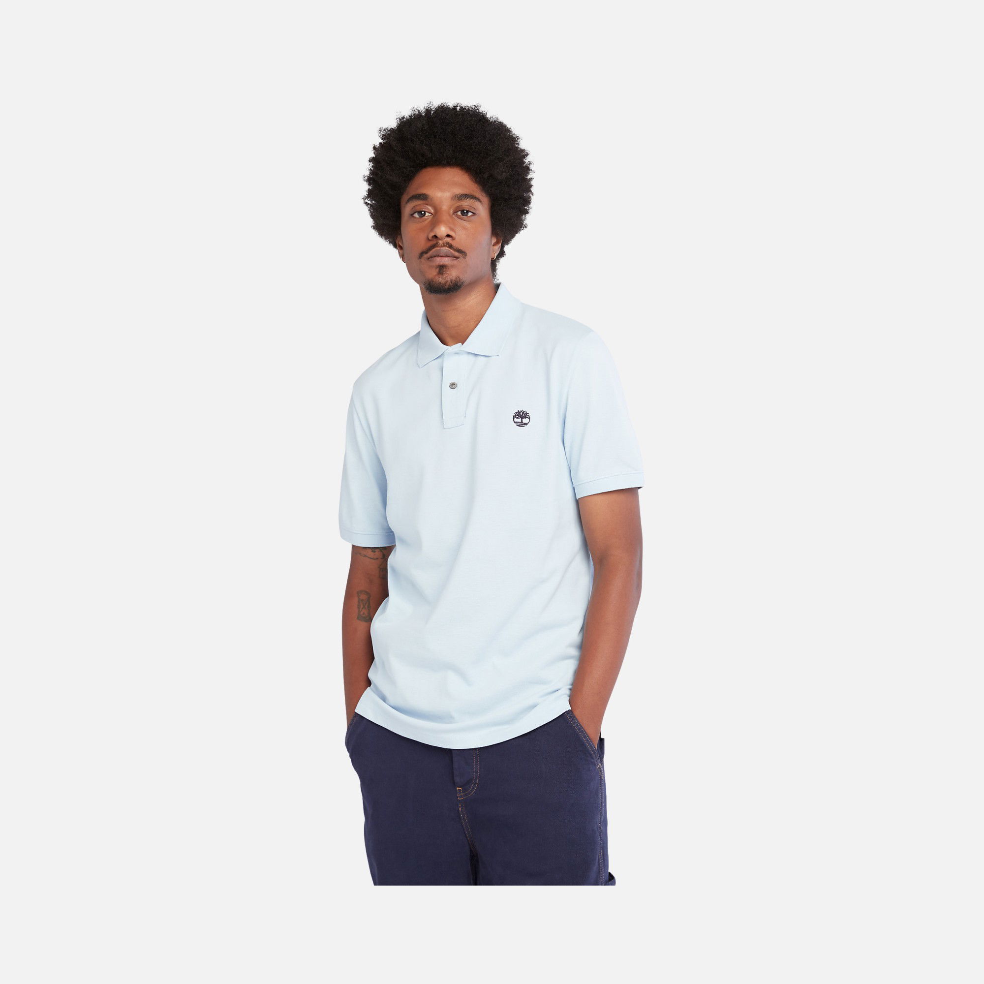 Timberland Sportswear Millers River Pique Short-Sleeve Polo Erkek Tişört