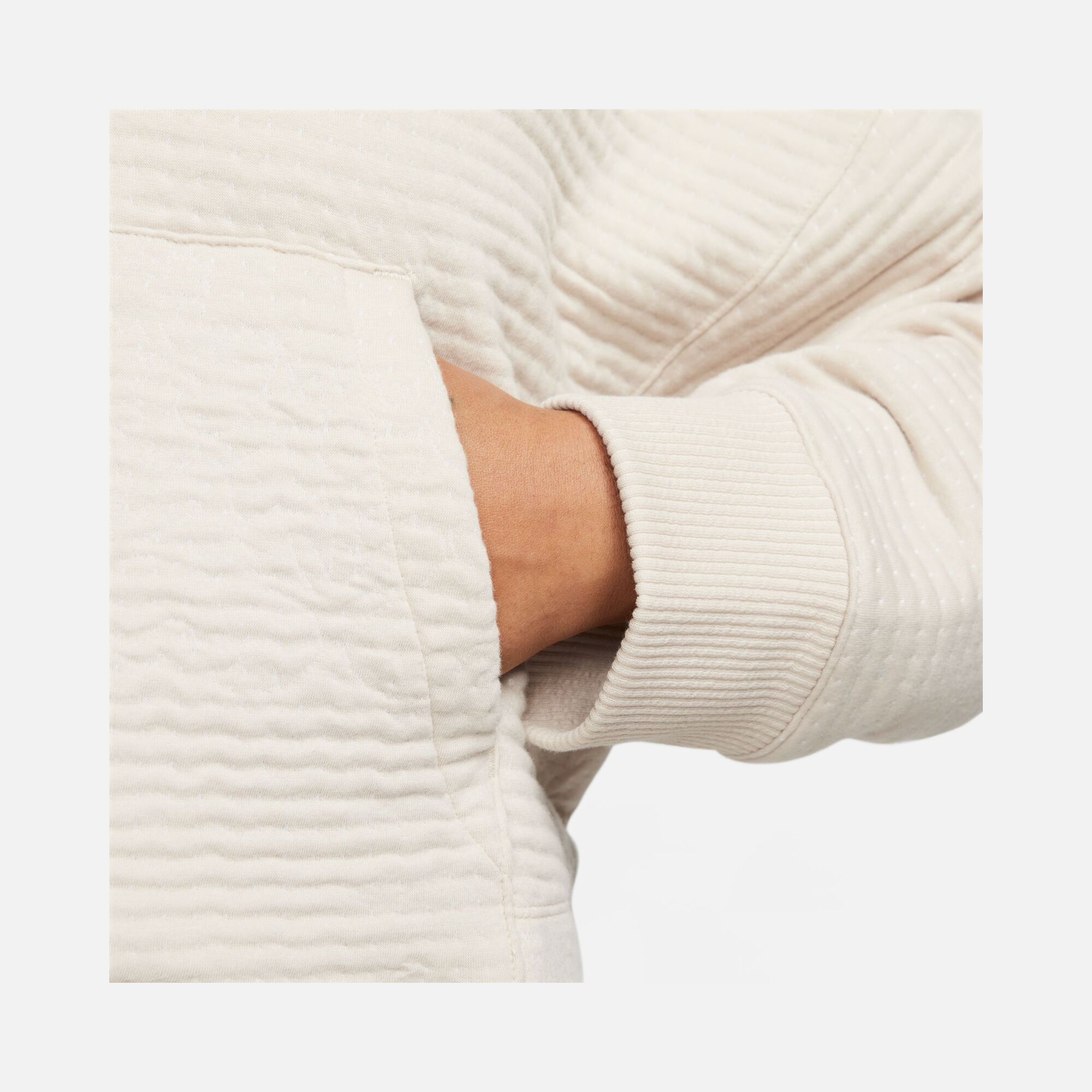 Nike Yoga Luxe Therma-Fit Jacquard Fleece Pullover Hoodie Kadın Sweatshirt