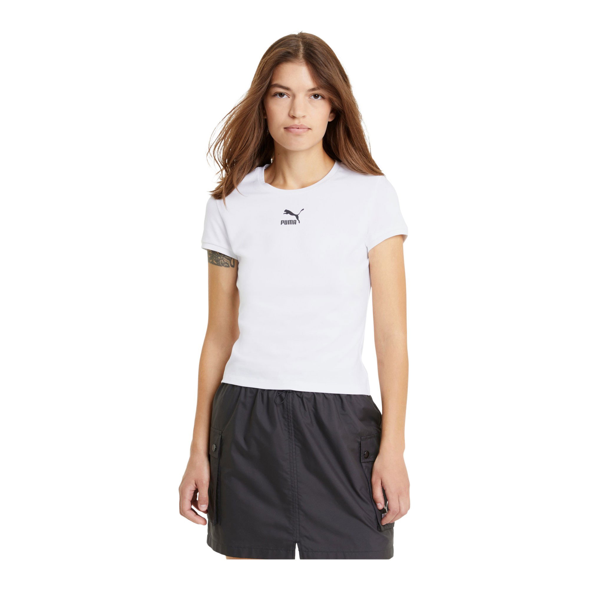 Puma Classics Fitted Short-Sleeve Kadın Tişört
