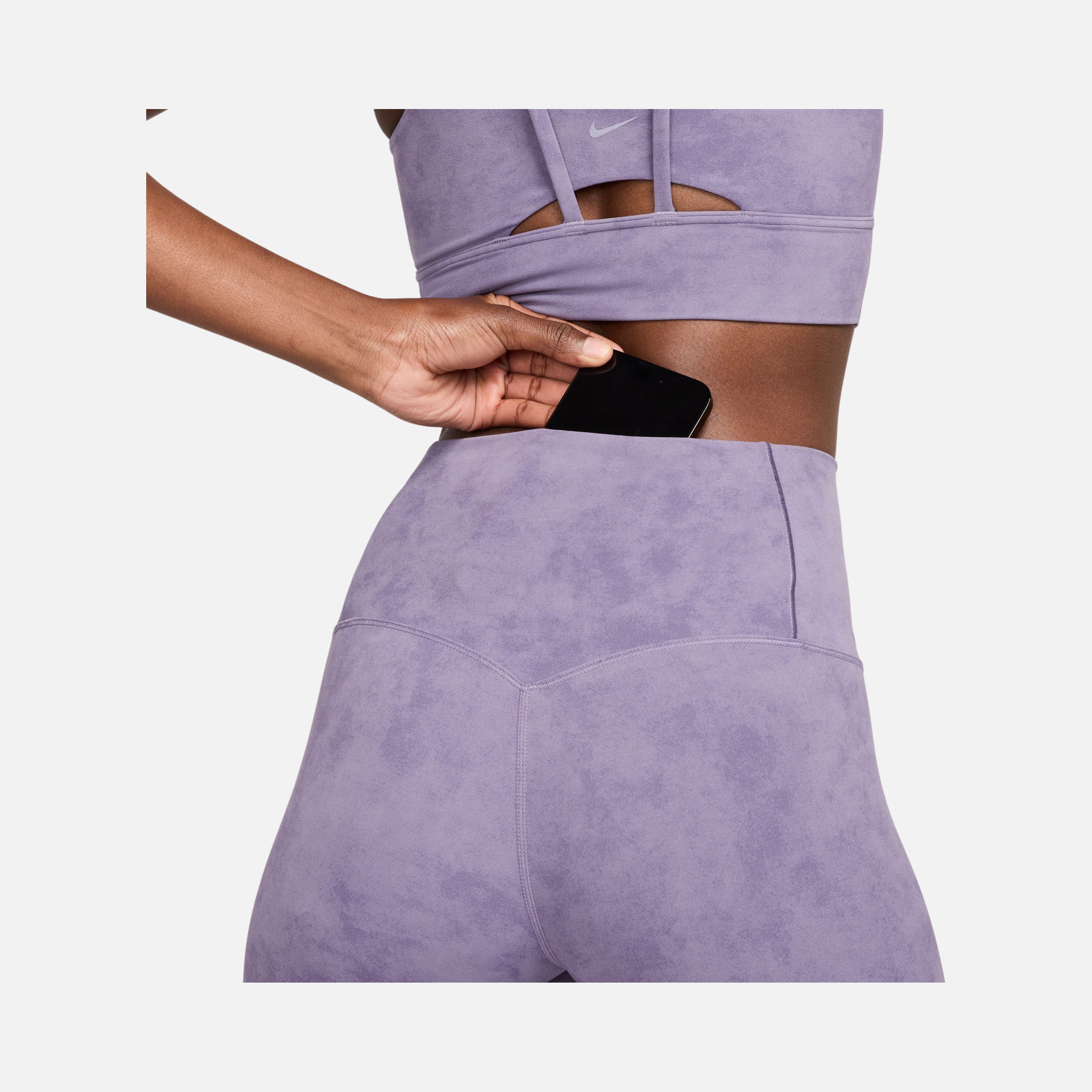 Nike Dri-Fit Zenvy High-Waisted 7/8 Tie-Dye Training Kadın Tayt