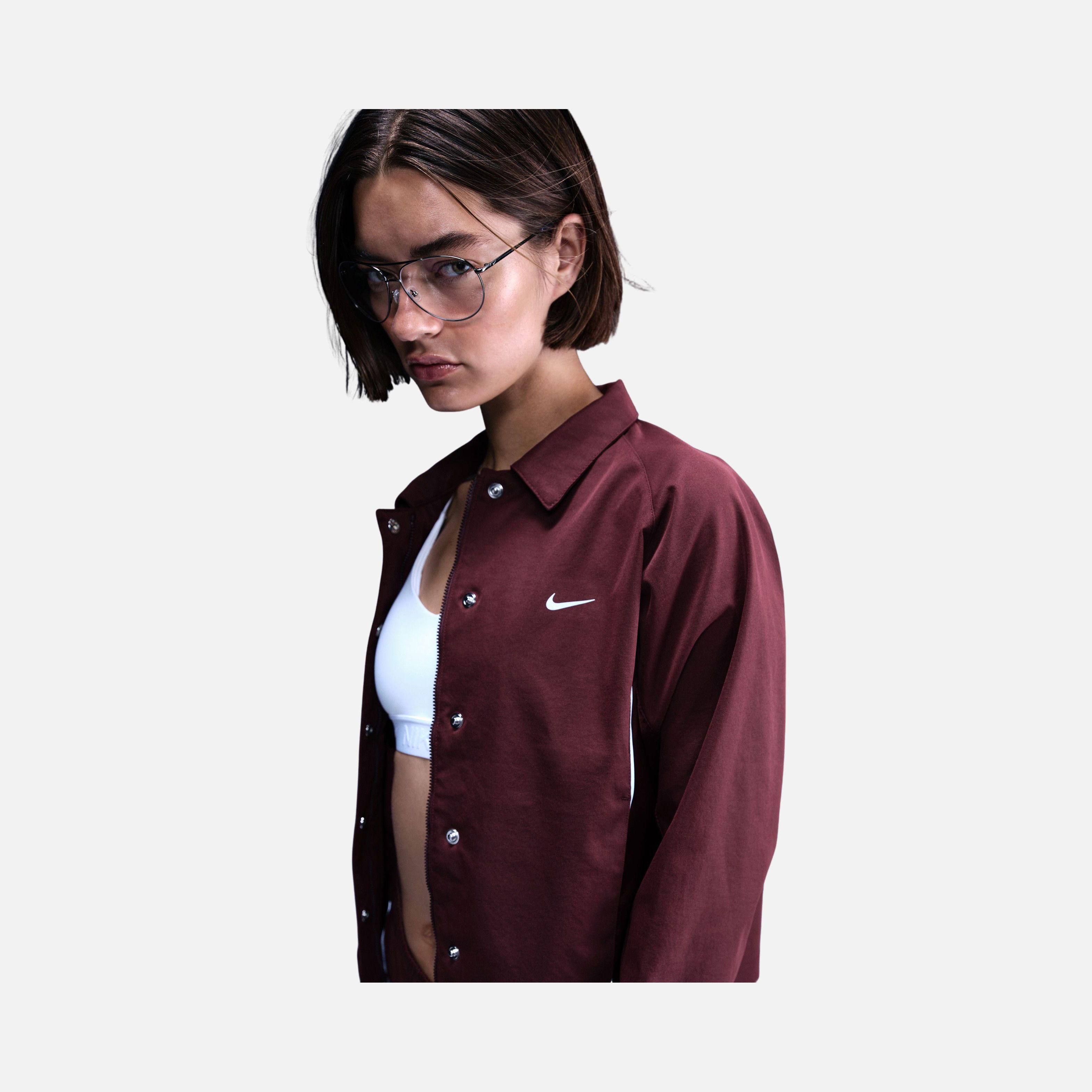 Nike Sportswear Gel Woven Full Snap Closure Kadın Ceket