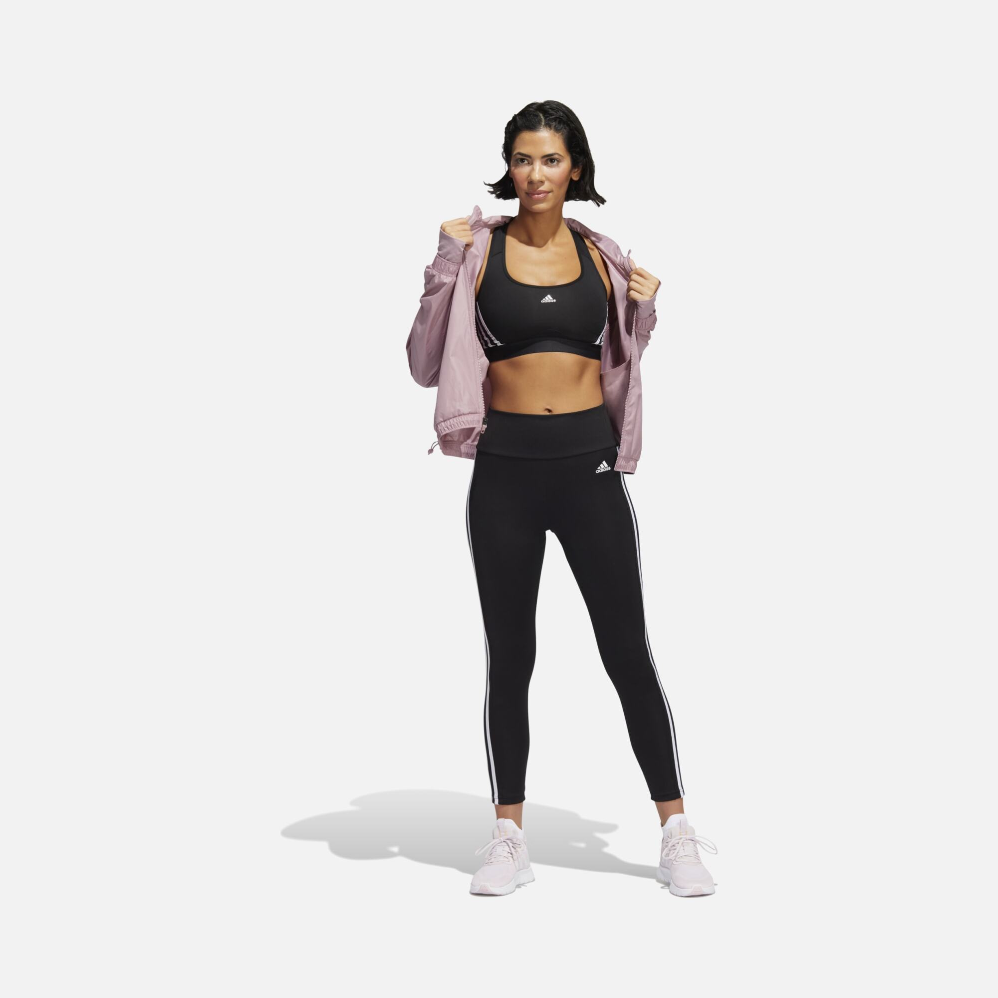 adidas Powerreact Training Medium-Support 3-Stripes Kadın Bra