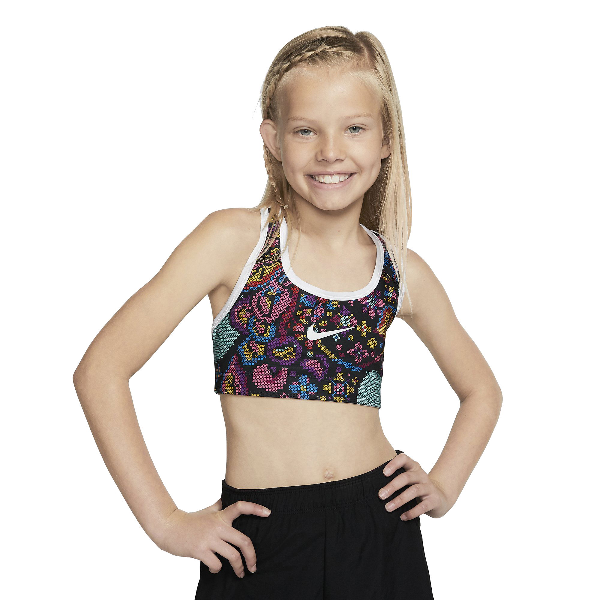 Nike Pro Classic Reversible Printed Sports Çocuk Büstiyer