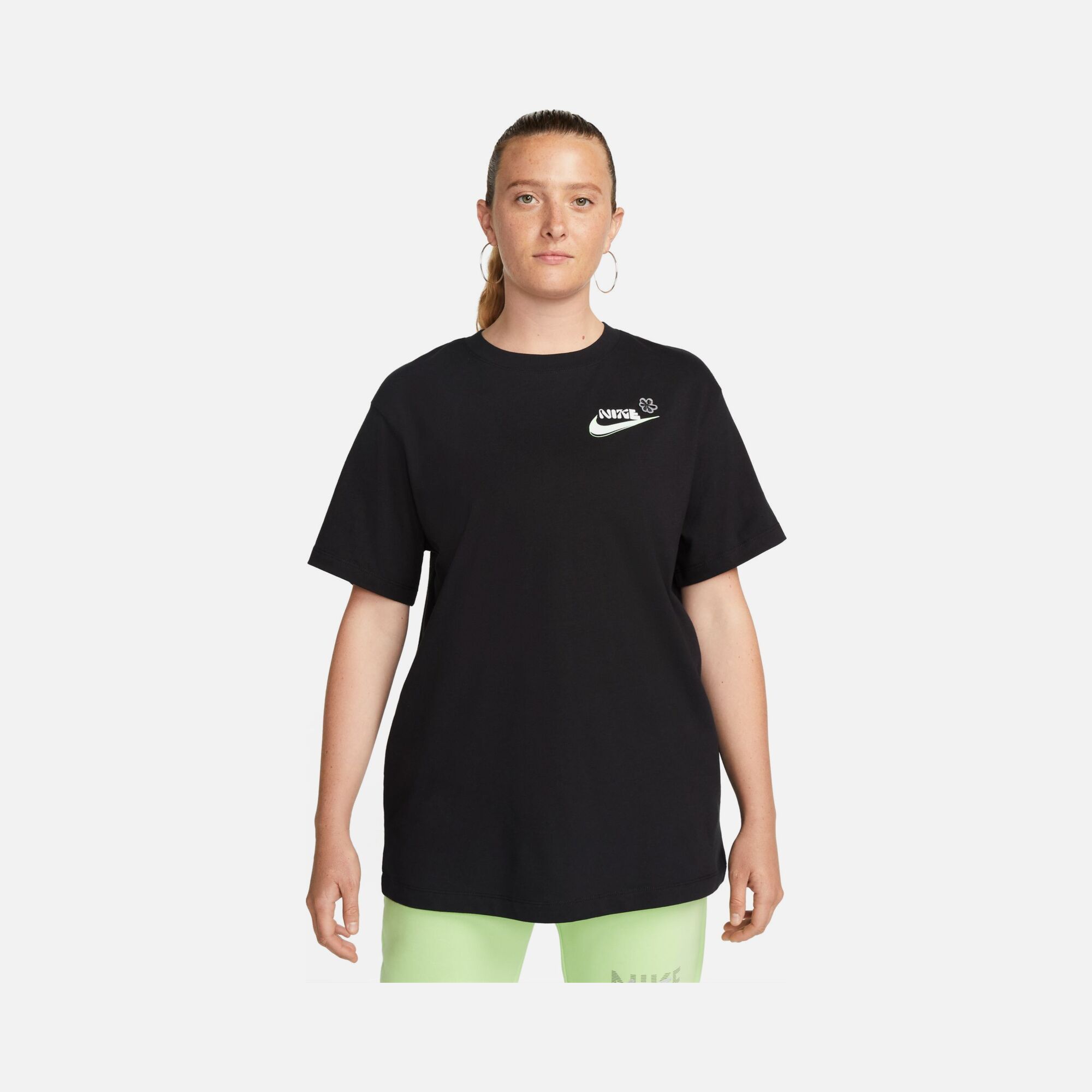 Nike Sportswear ''Fower Graphic'' Fiber 2 Short-Sleeve Kadın Tişört