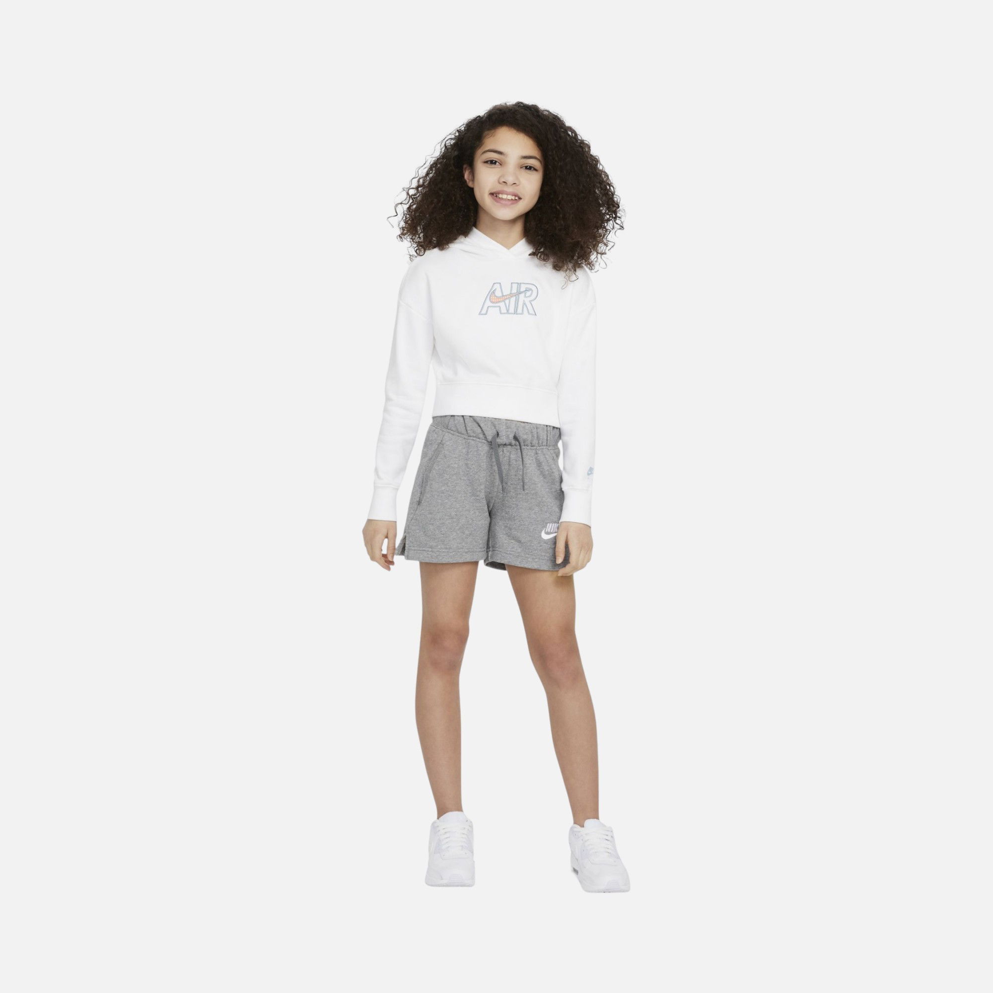 Nike Sportswear Air French Terry Cropped Hoodie (Girls') Çocuk Sweatshirt