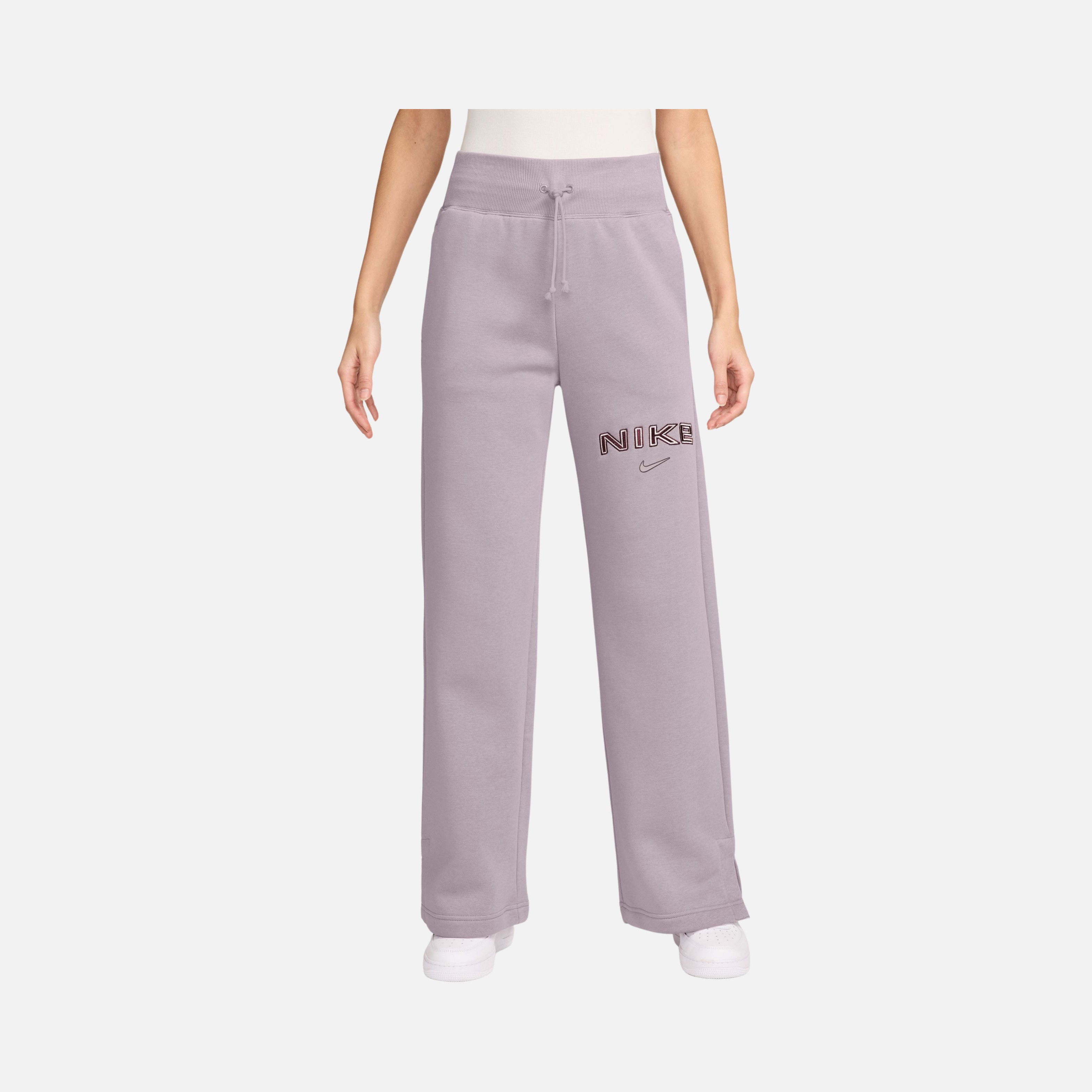 Nike Sportswear Phoenix Fleece High Waisted Wide Leg Logo Kadın Eşofman Altı