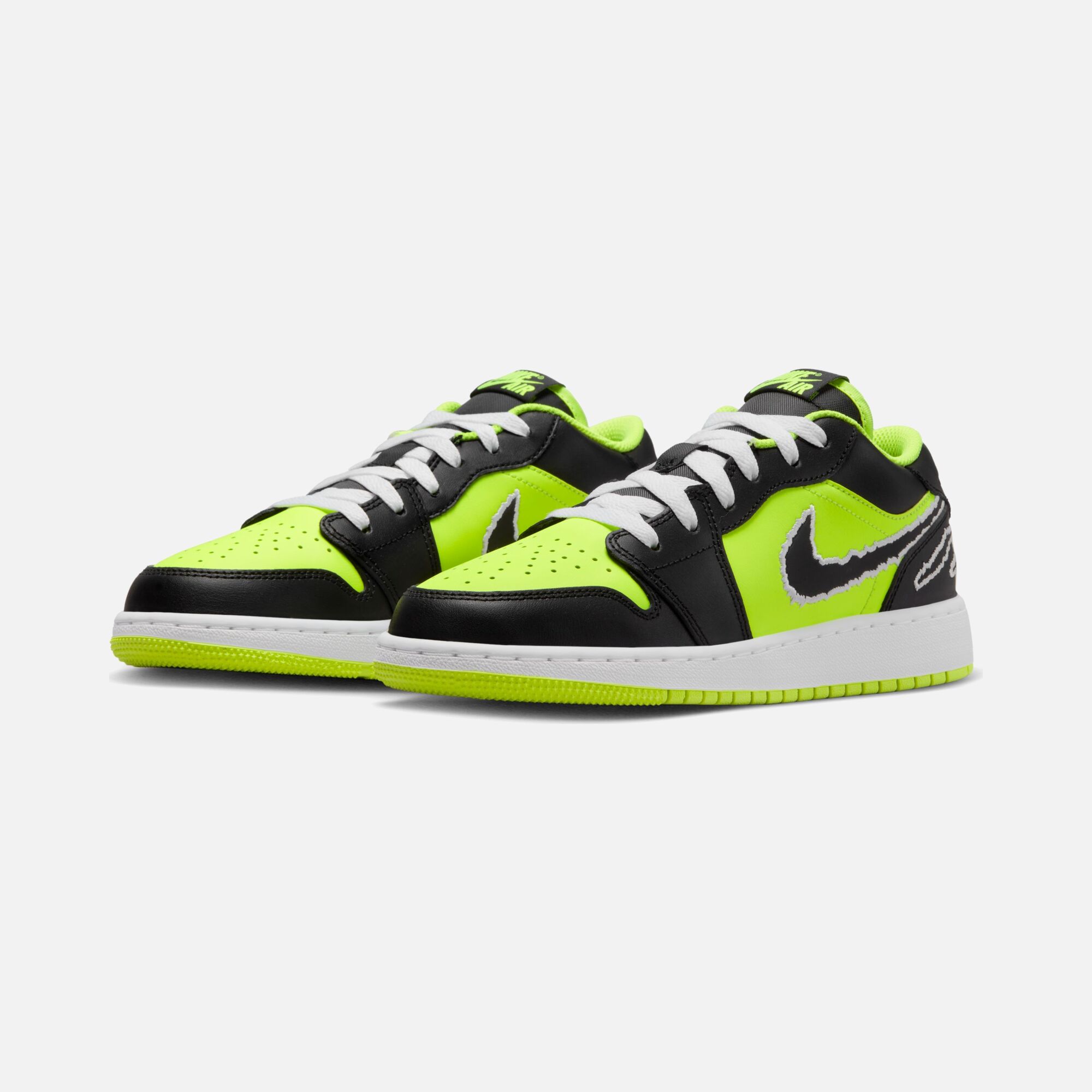 Nike Air Jordan 1 Low SE ''Torn Swoosh & Claw Marks'' (GS) Spor Ayakkabı