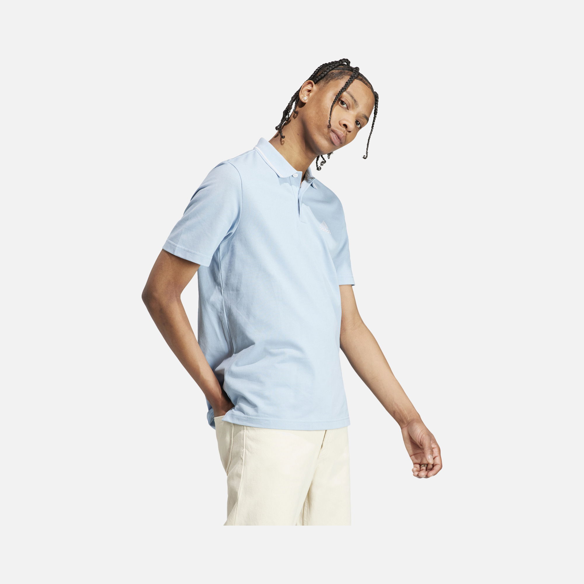 adidas Essentials Piqué Small Logo Polo Short-Sleeve Erkek Tişört