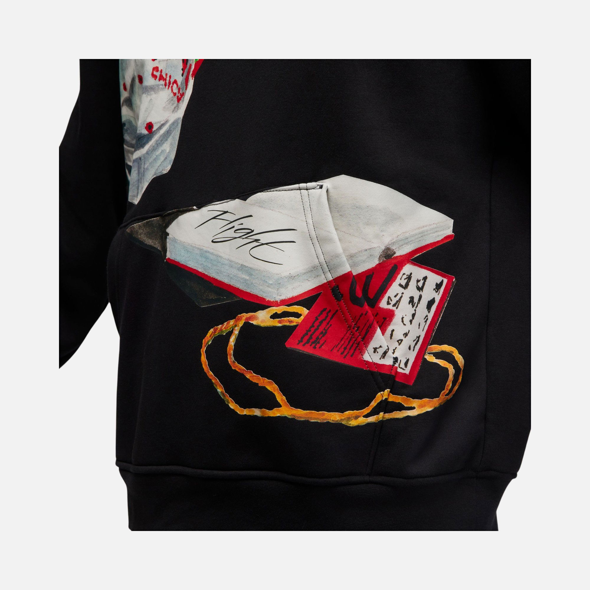 Nike Jordan Flight Artist Graphics Fleece Hoodie Erkek Sweatshirt