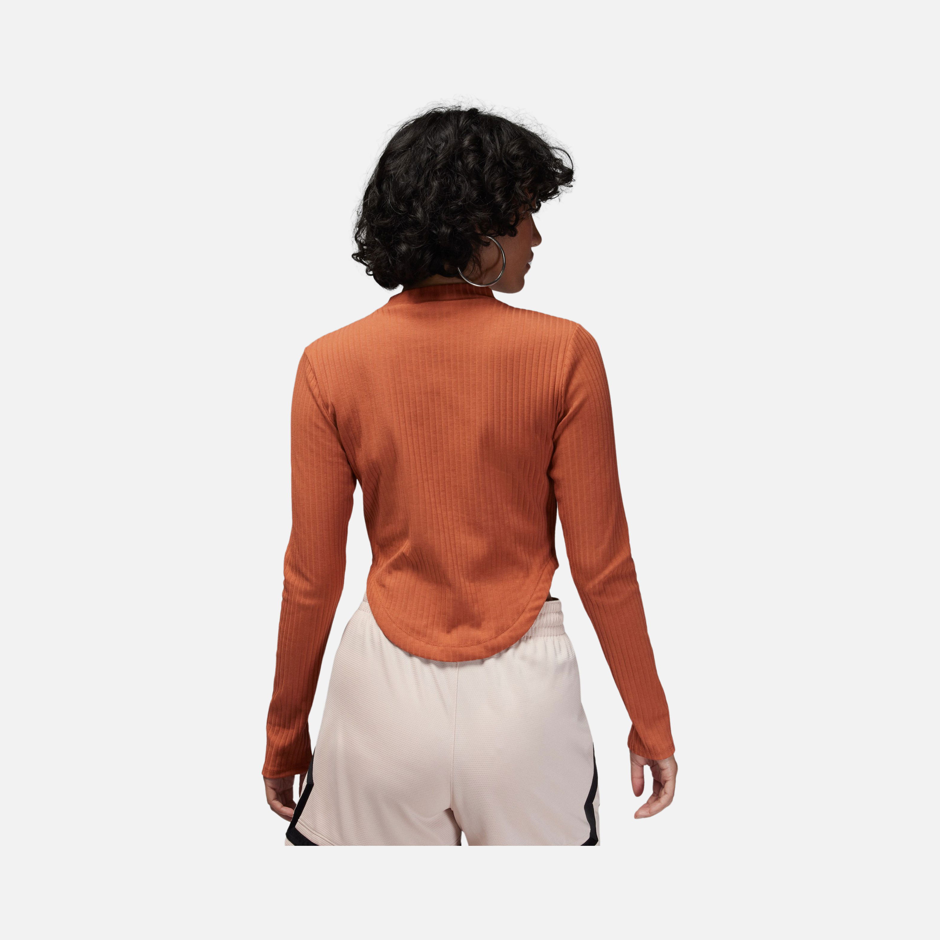 Nike Jordan Knit Sld Top 2 Long-Sleeve Kadın Tişört