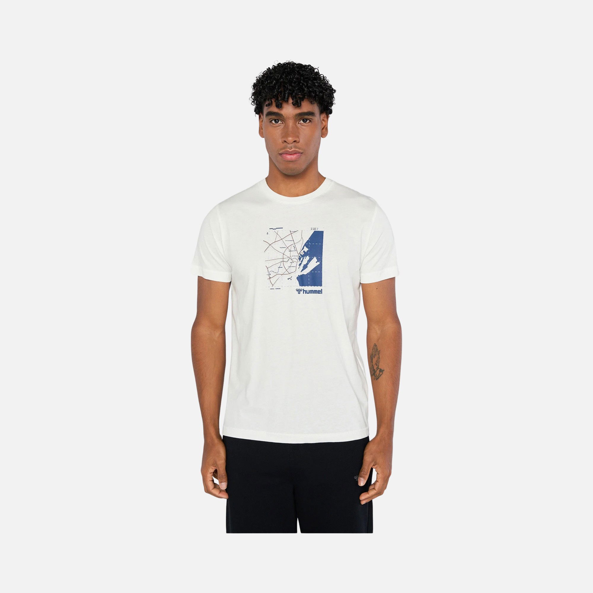 Hummel Sportswear Blanc Short-Sleeve Erkek Tişört