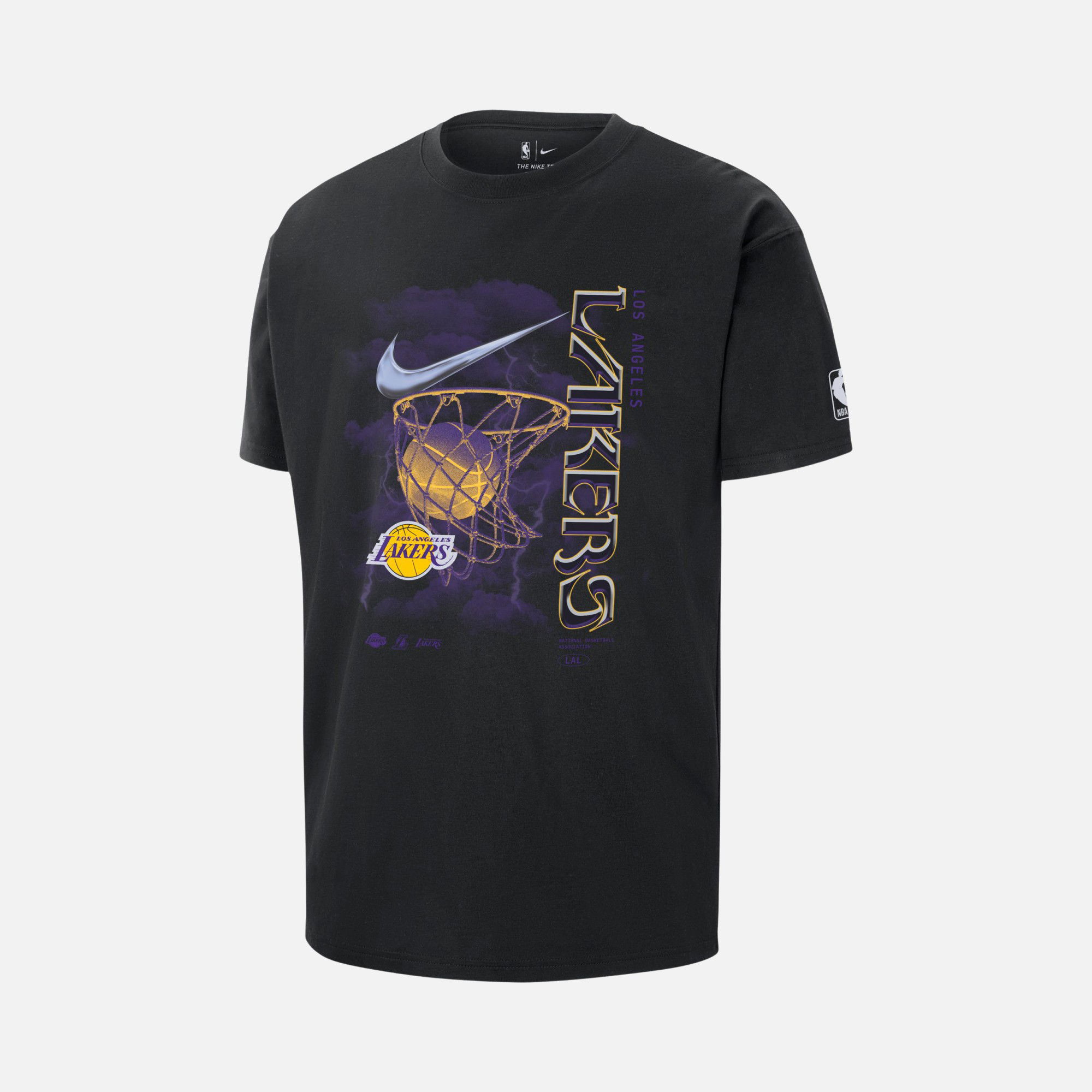 Nike Los Angeles Lakers Courtside Max90 NBA Short-Sleeve Erkek Tişört