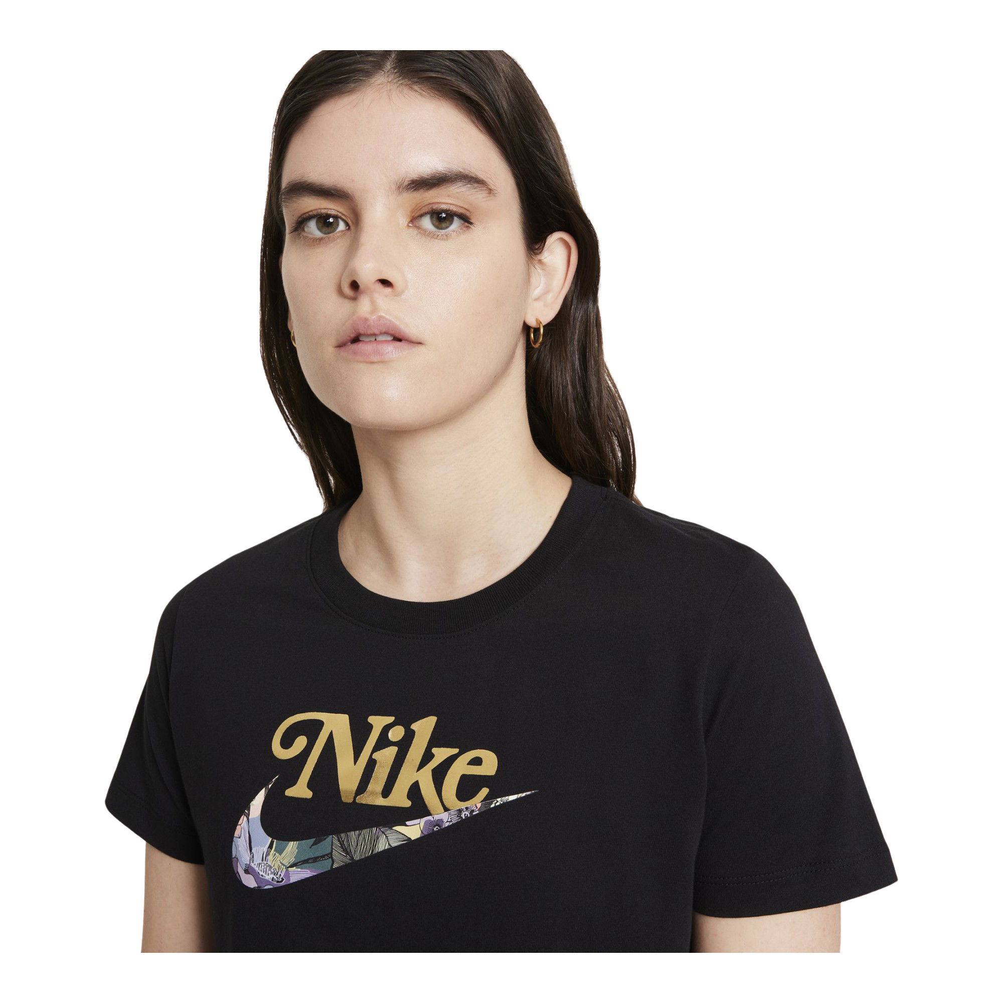 Nike Sportswear Floral Swoosh Short-Sleeve Kadın Tişört