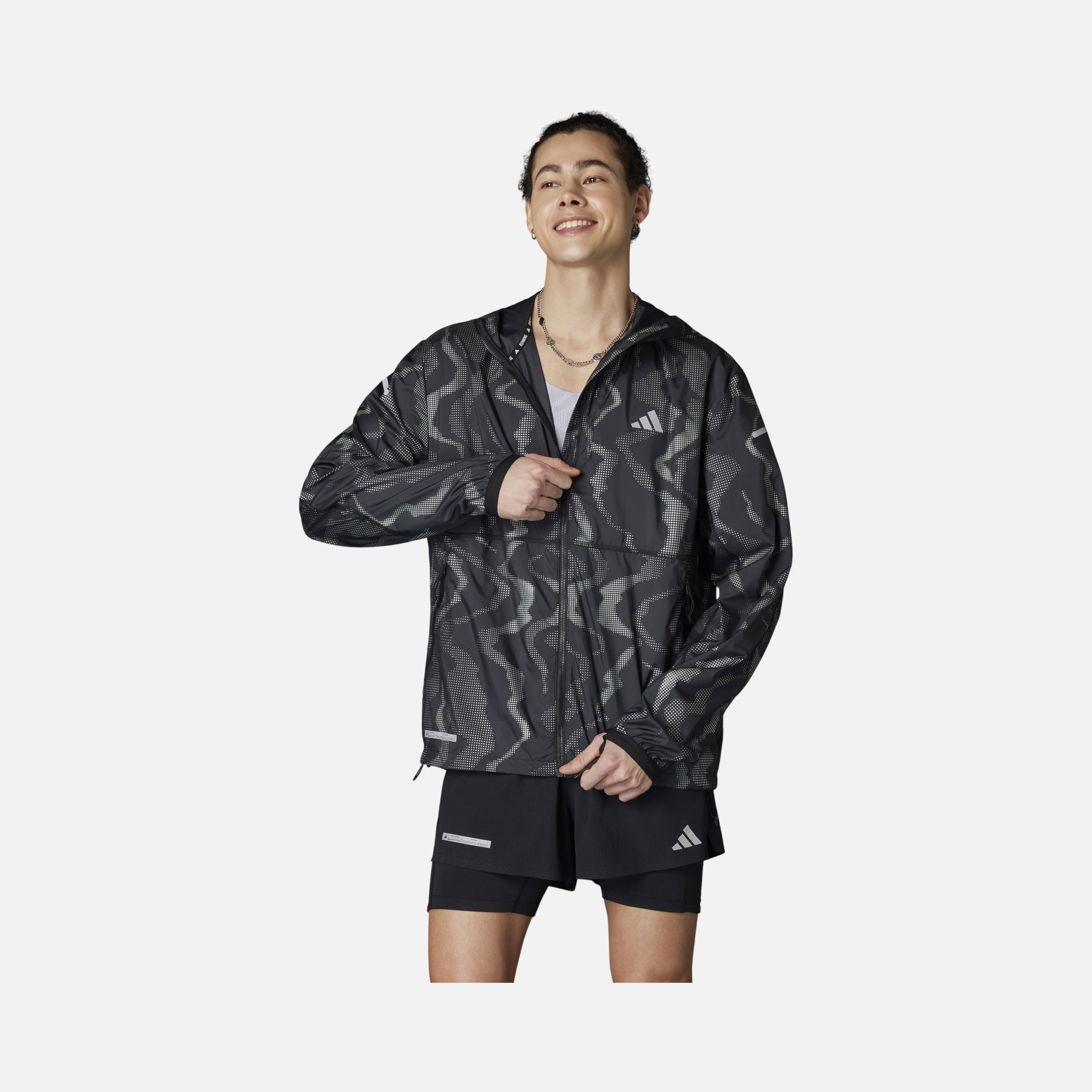 adidas Ultimate Premium WIND.RDY Running Full-Zip Hoodie Erkek Ceket