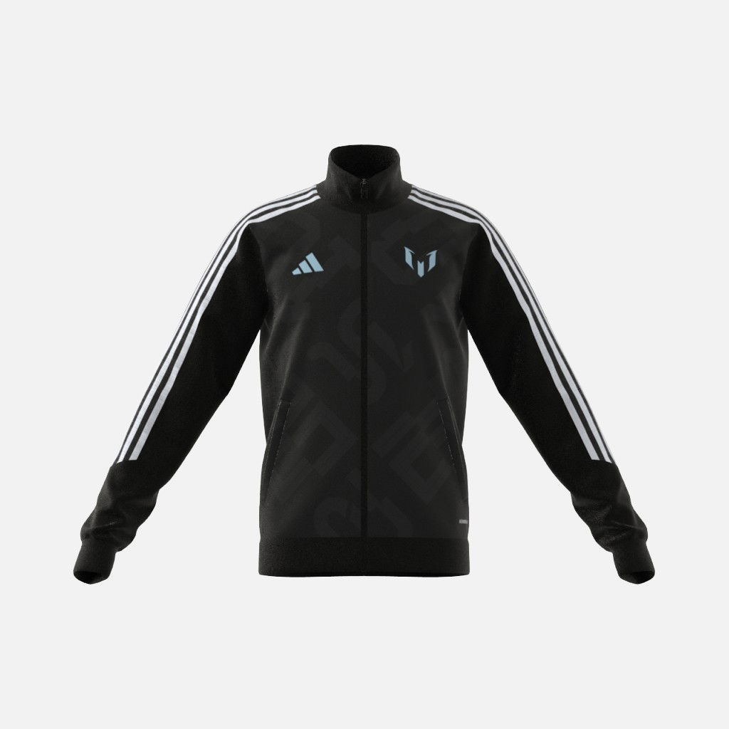 adidas Messi 3-Stripes Full-Zip Hoodie Çocuk Ceket