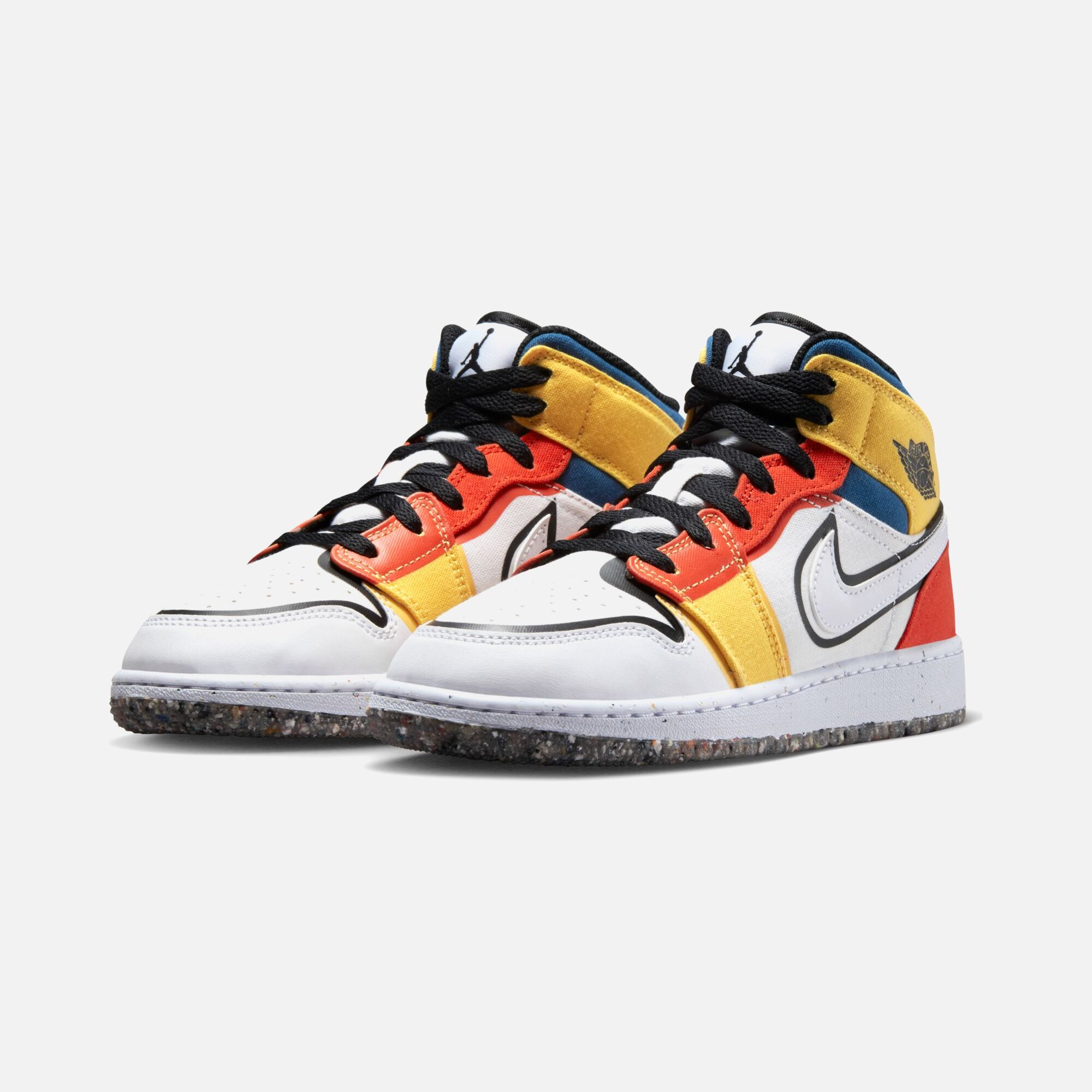 Nike Air Jordan 1 Mid SE Canvas (GS) Spor Ayakkabı