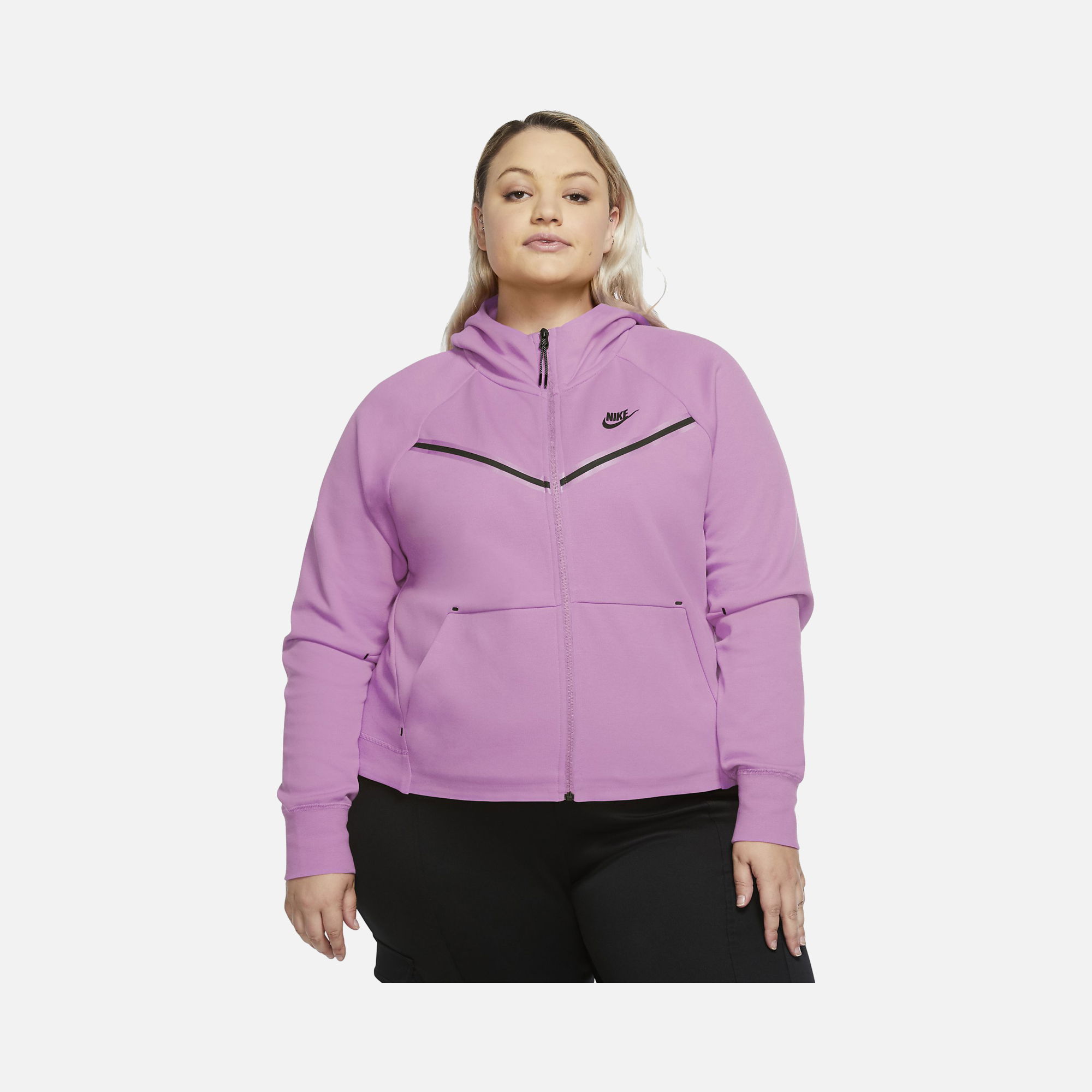Nike Sportswear Tech Fleece Windrunner Full-Zip Hoodie (Plus Size) Kadın Sweatshirt