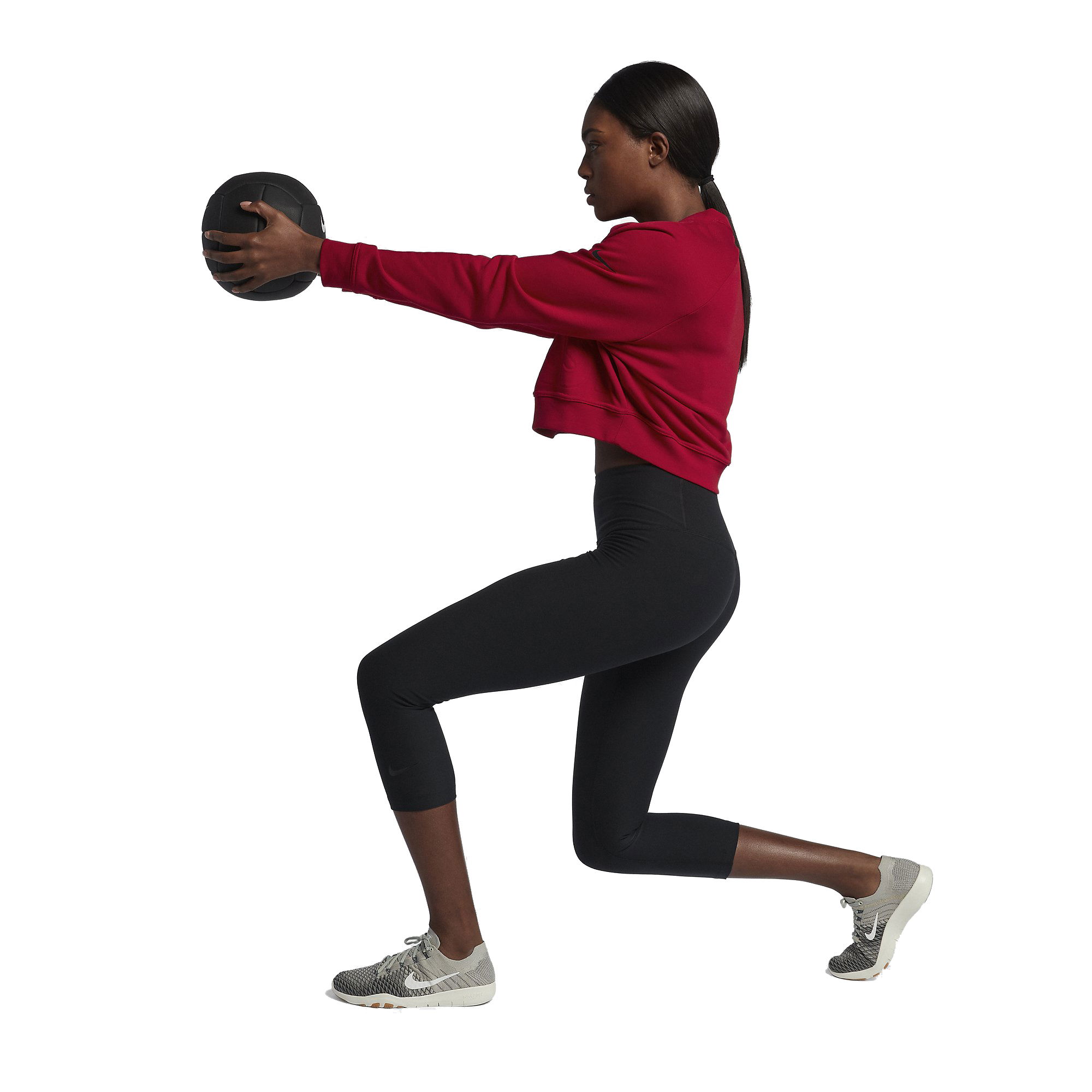 Nike Pullover Versa Just Do It Graphic Training Crop Kadın Sweatshirt