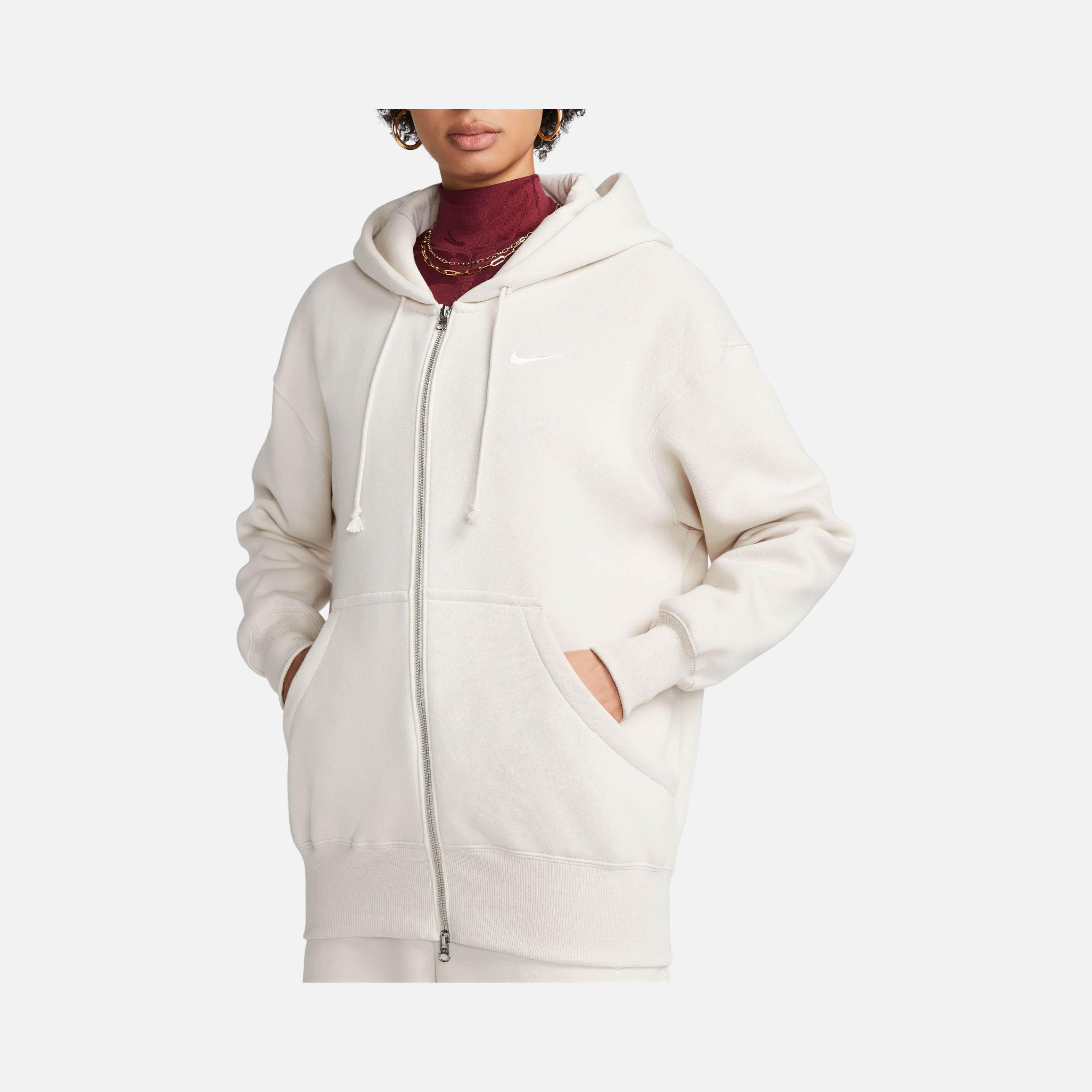 Nike Sportswear Phoenix Fleece Oversized Full-Zip Hoodie Kadın Sweatshirt