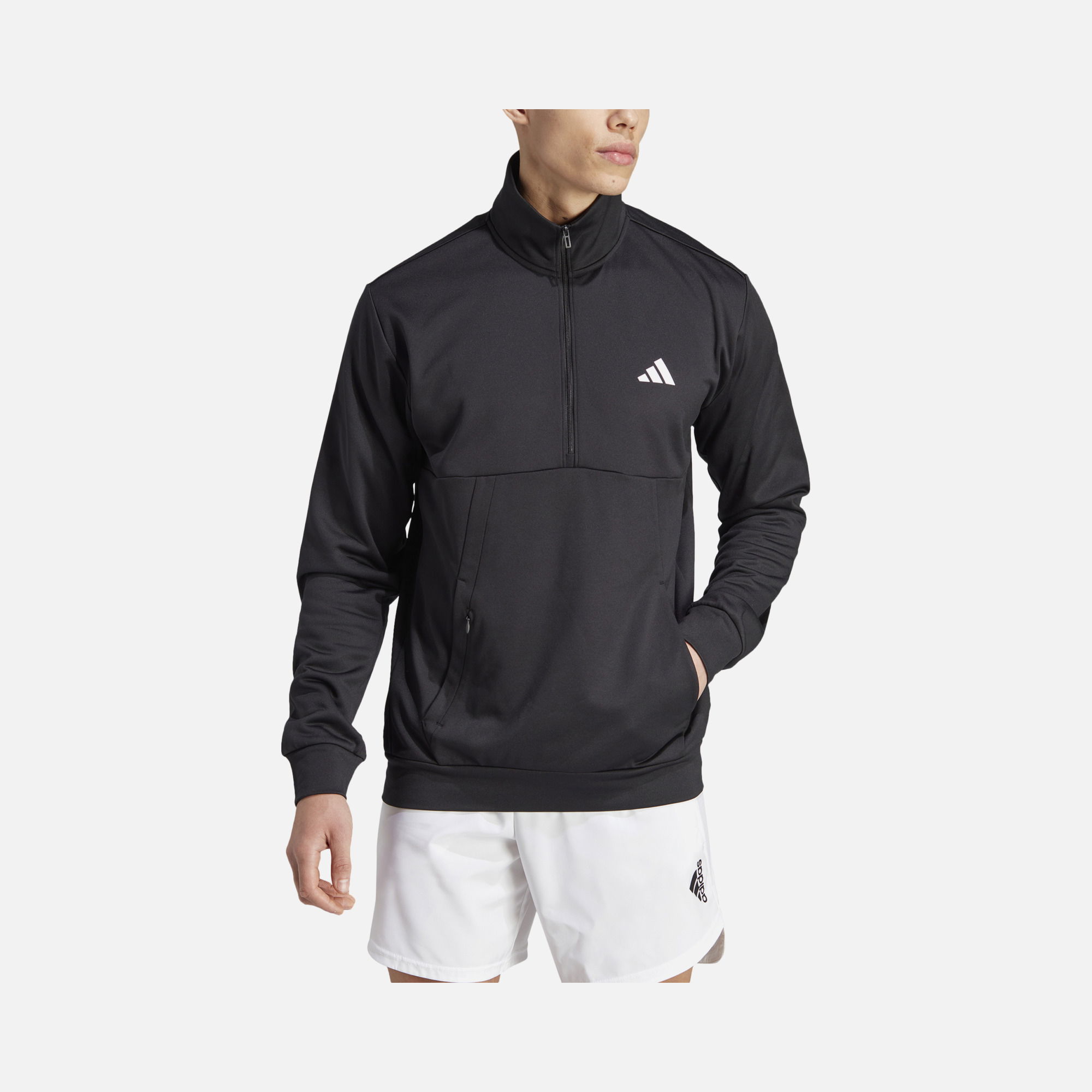 adidas Aeroready  1/4 Zip Hoodie Erkek Sweatshirt