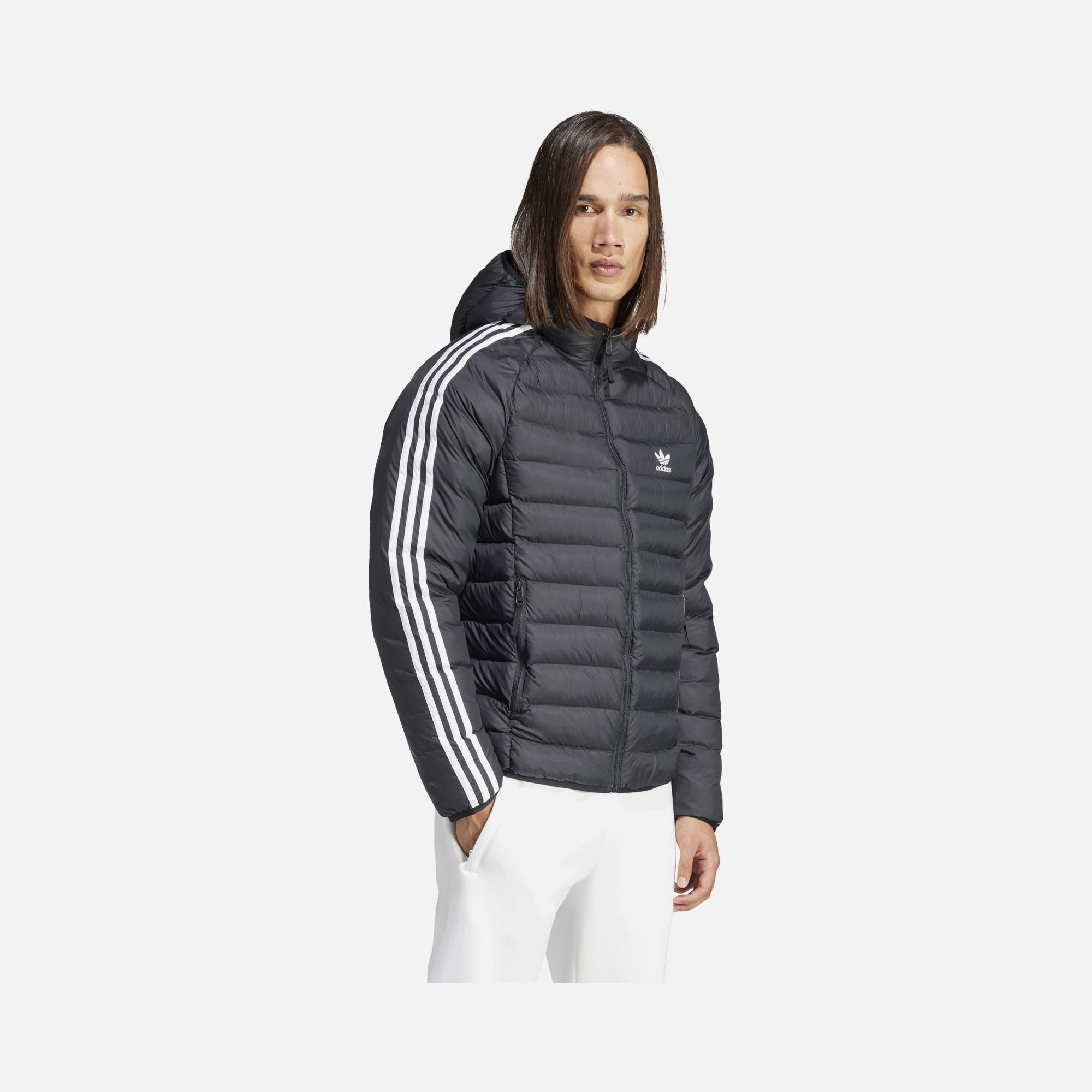adidas Sportswear Padded 3-Stripes Full-Zip Hoodie Erkek Mont