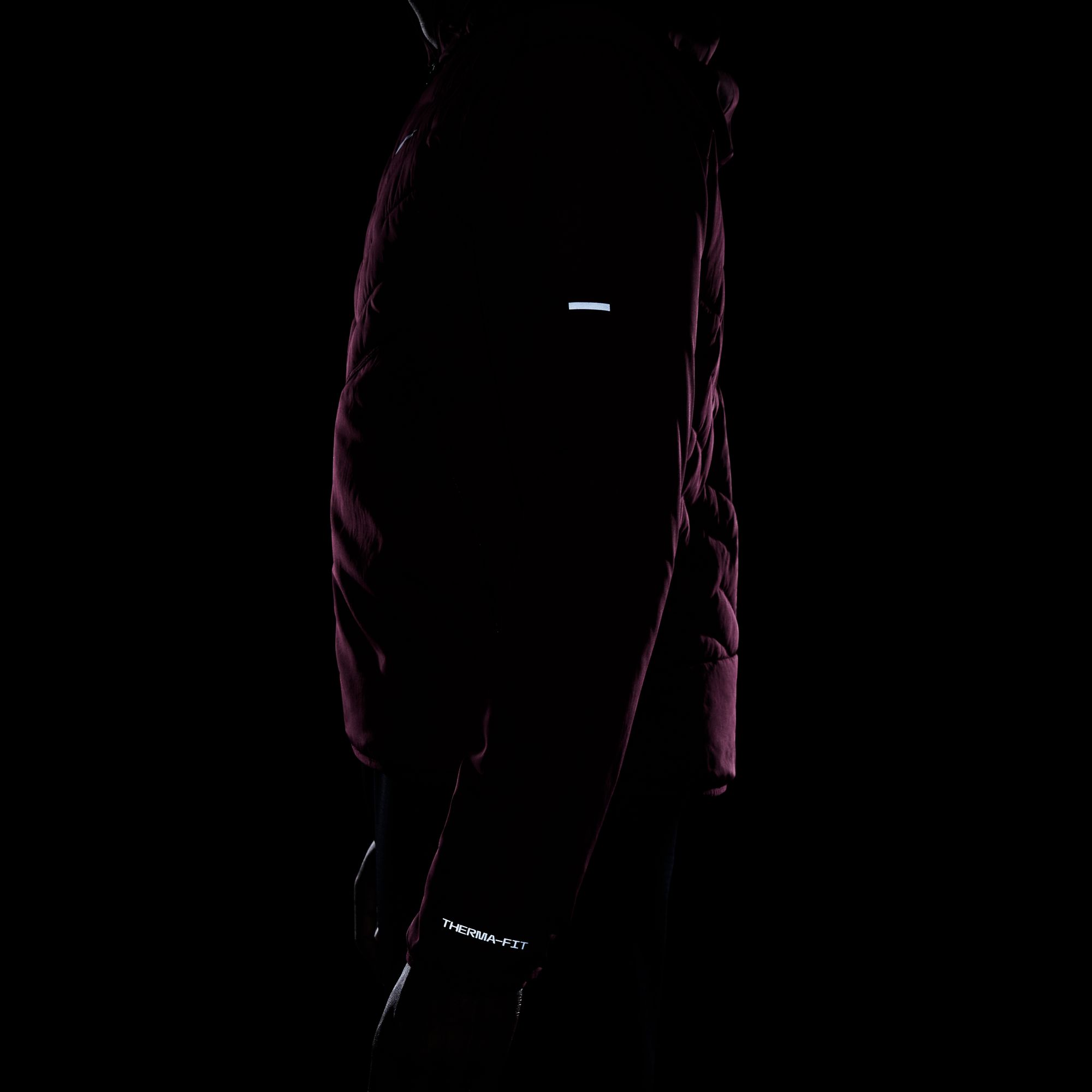 Nike Therma-Fit Repel Aerolayer Synthetic-Fill Running Full-Zip Hoodie Erkek Ceket