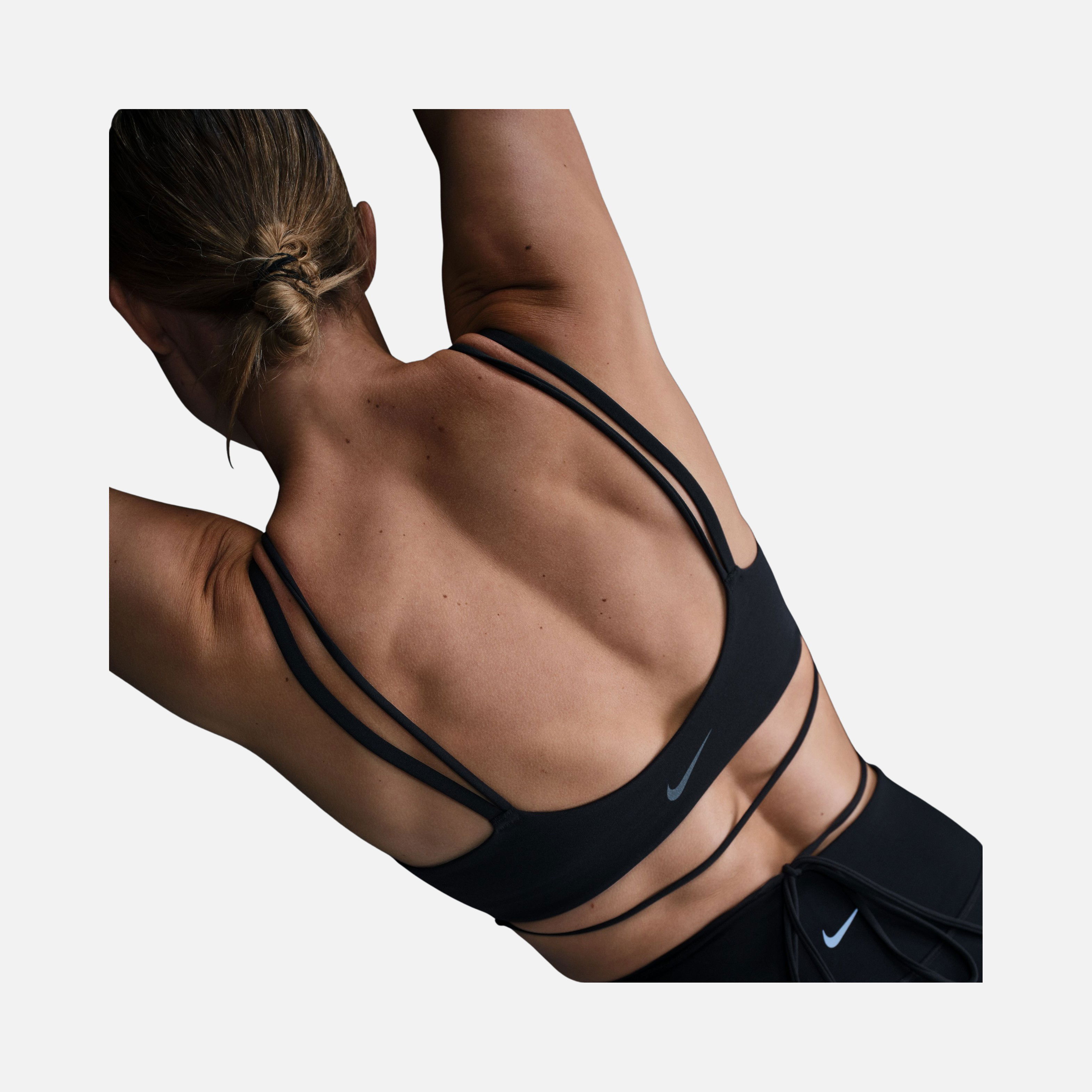 Nike Dri-Fit Zenvy Strappy Wrap Light-Support Padded Training Kadın Bra