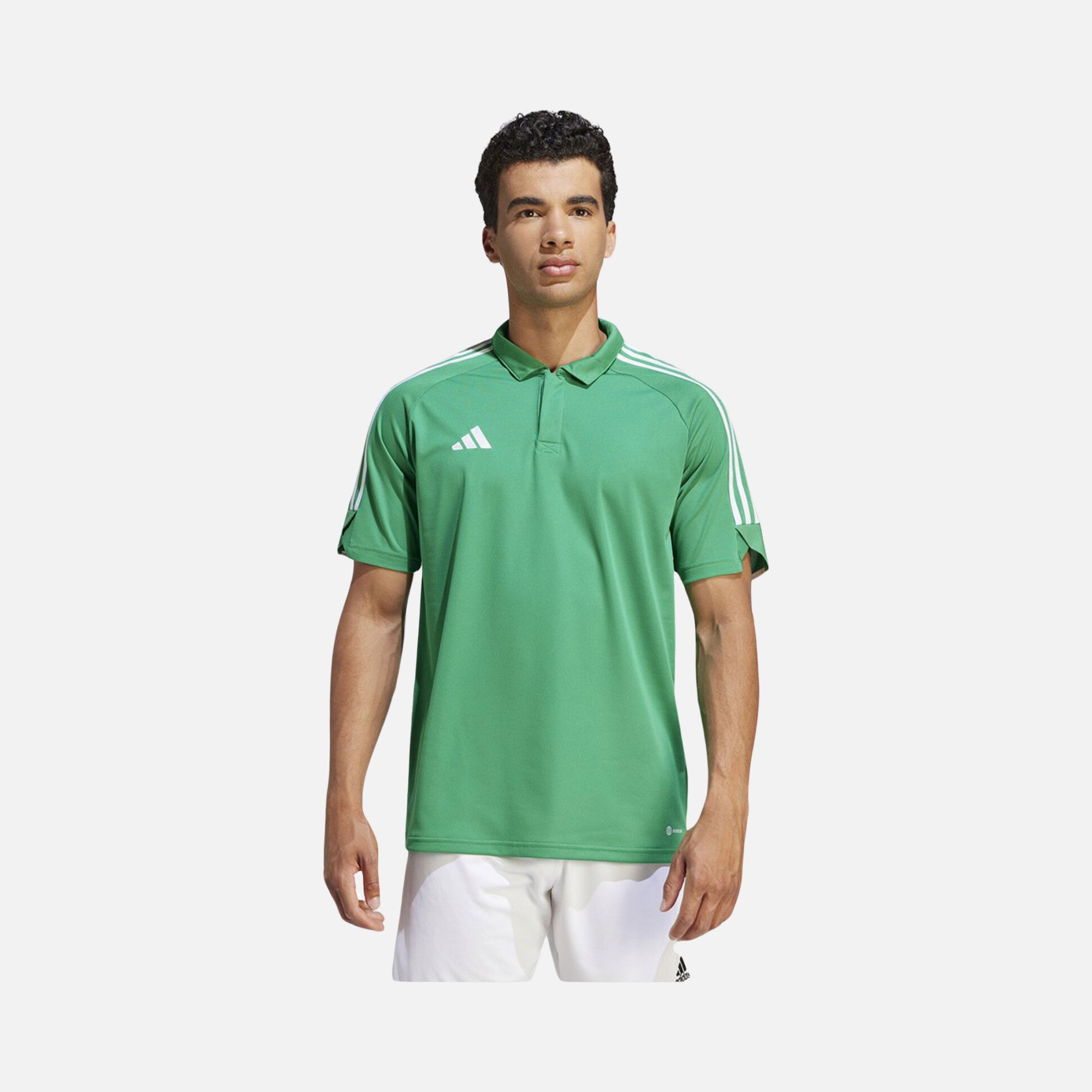 adidas Tiro23 3-Stripes Short-Sleeve Polo Erkek Tişört