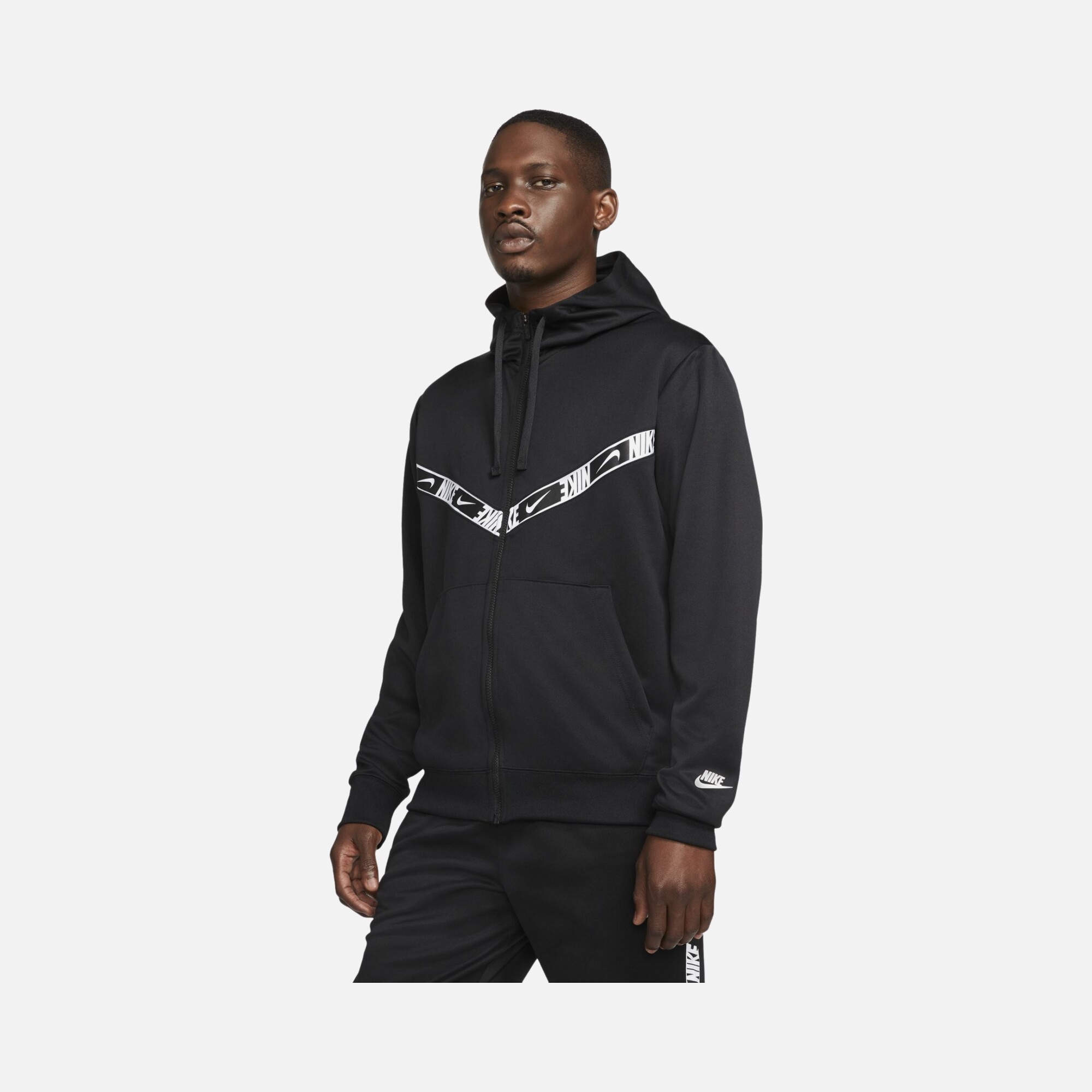 Nike Sportswear Repeat Graphic Full-Zip Hoodie Erkek Sweatshirt
