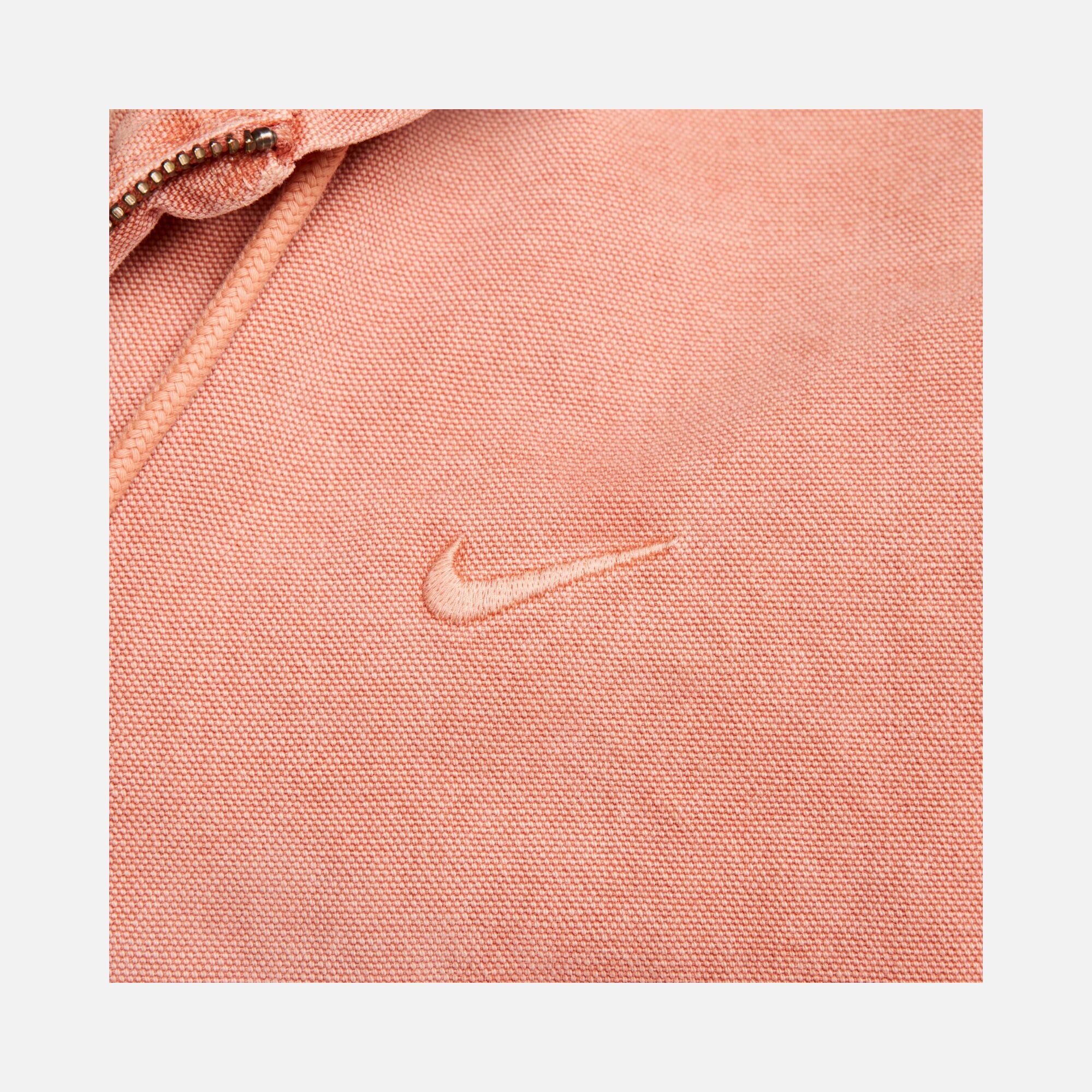 Nike Life Unlined Dye  Canvas Woven Fabric Full-Zip Hoodie Erkek Ceket