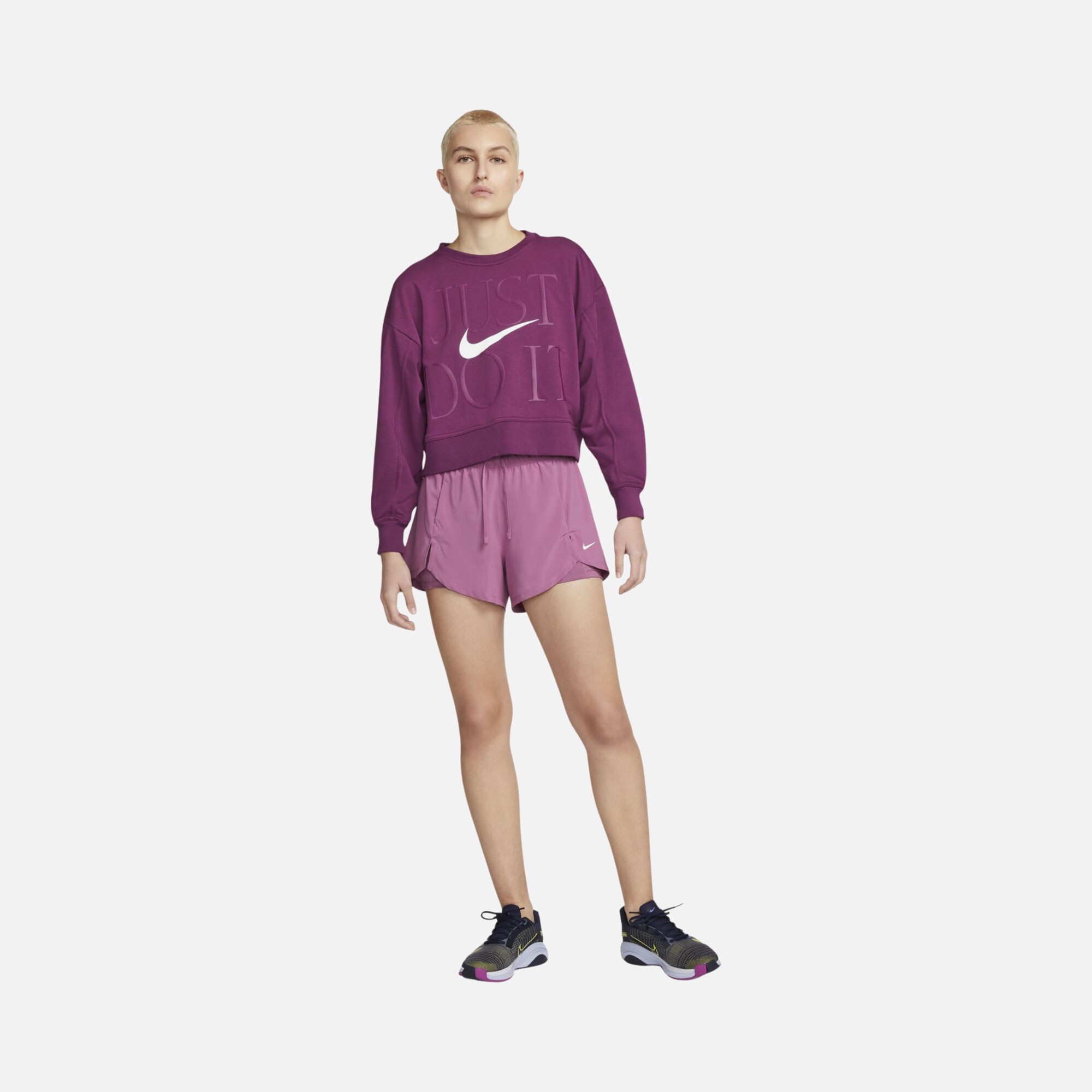 Nike Dri-Fit Get Fit ''Just Do It'' Training Kadın Sweatshirt