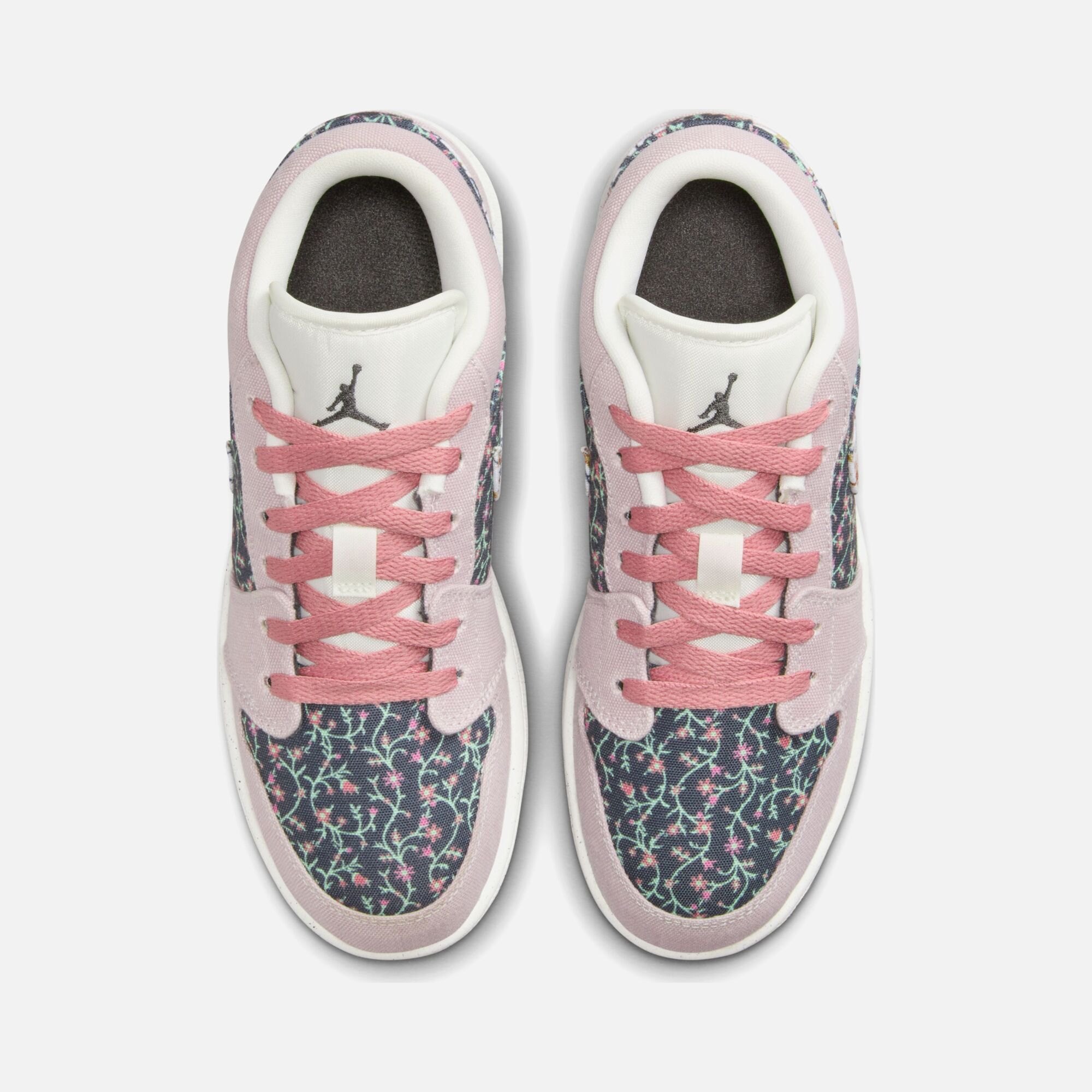 Nike Air Jordan 1 Low SE ''Floral Canvas Details'' (GS) Spor Ayakkabı