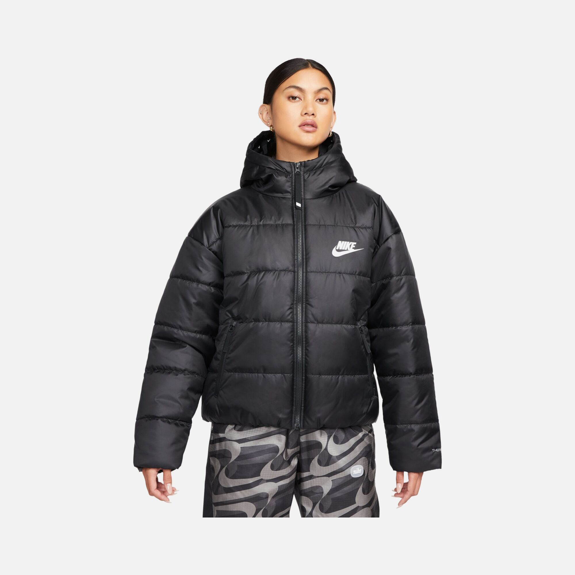 Nike Sportswear Therma-Fit Repel Synthetic-Fill Full-Zip Hoodie Kadın Mont