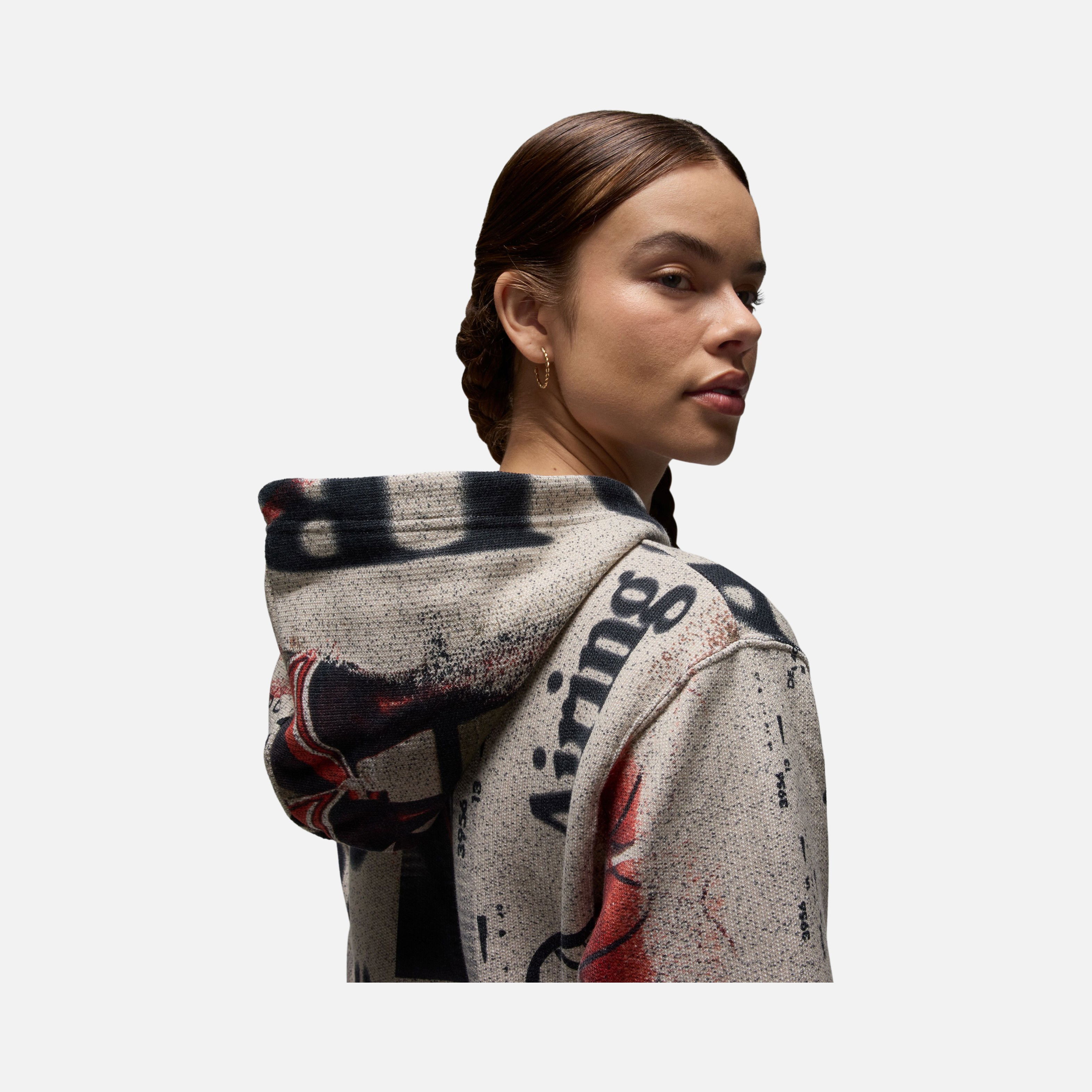 Nike Jordan Flight Heritage Knit Pullover Hoodie Erkek Sweatshirt