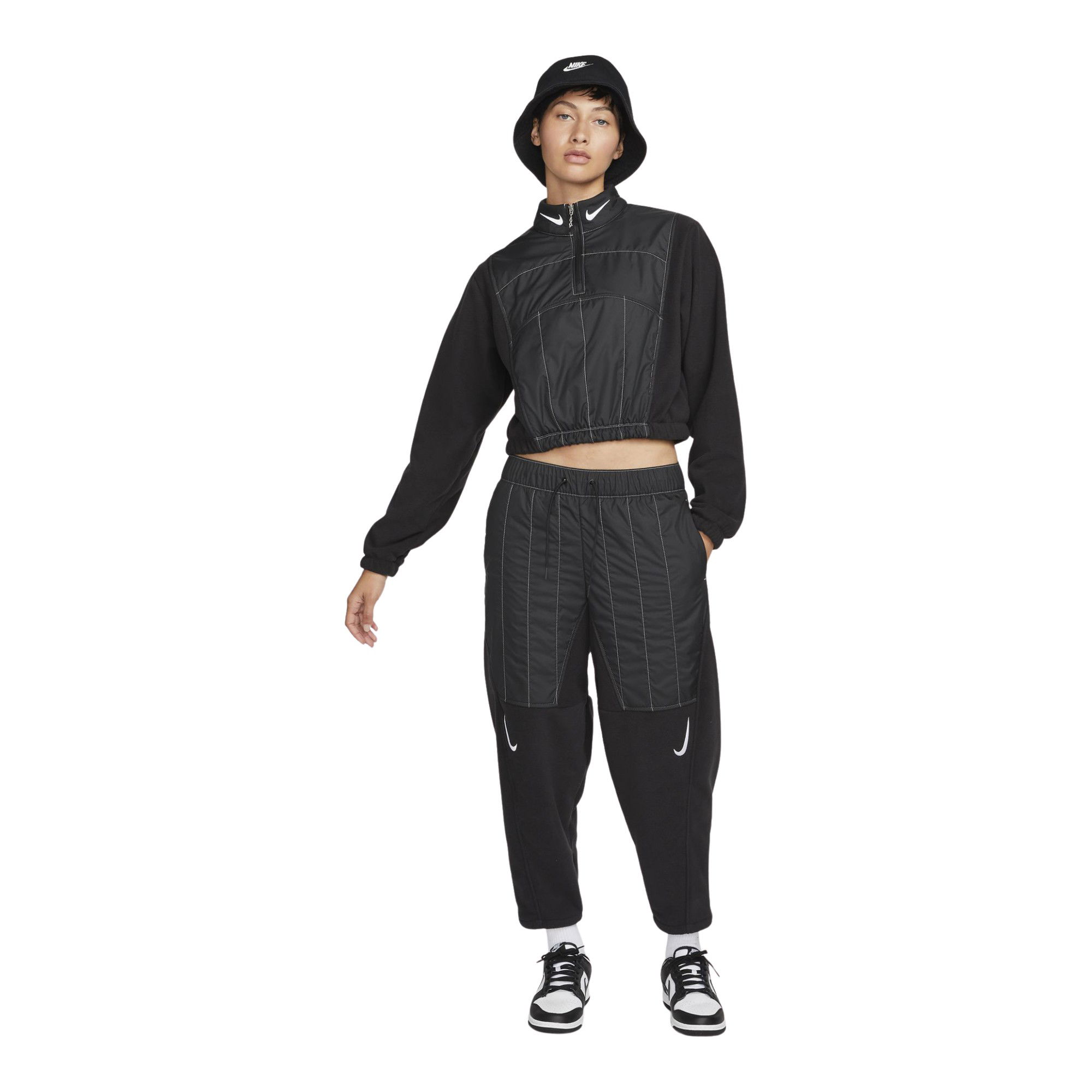 Nike Sportswear Swoosh Curve Plush Graphic High-Rise Kadın Eşofman Altı