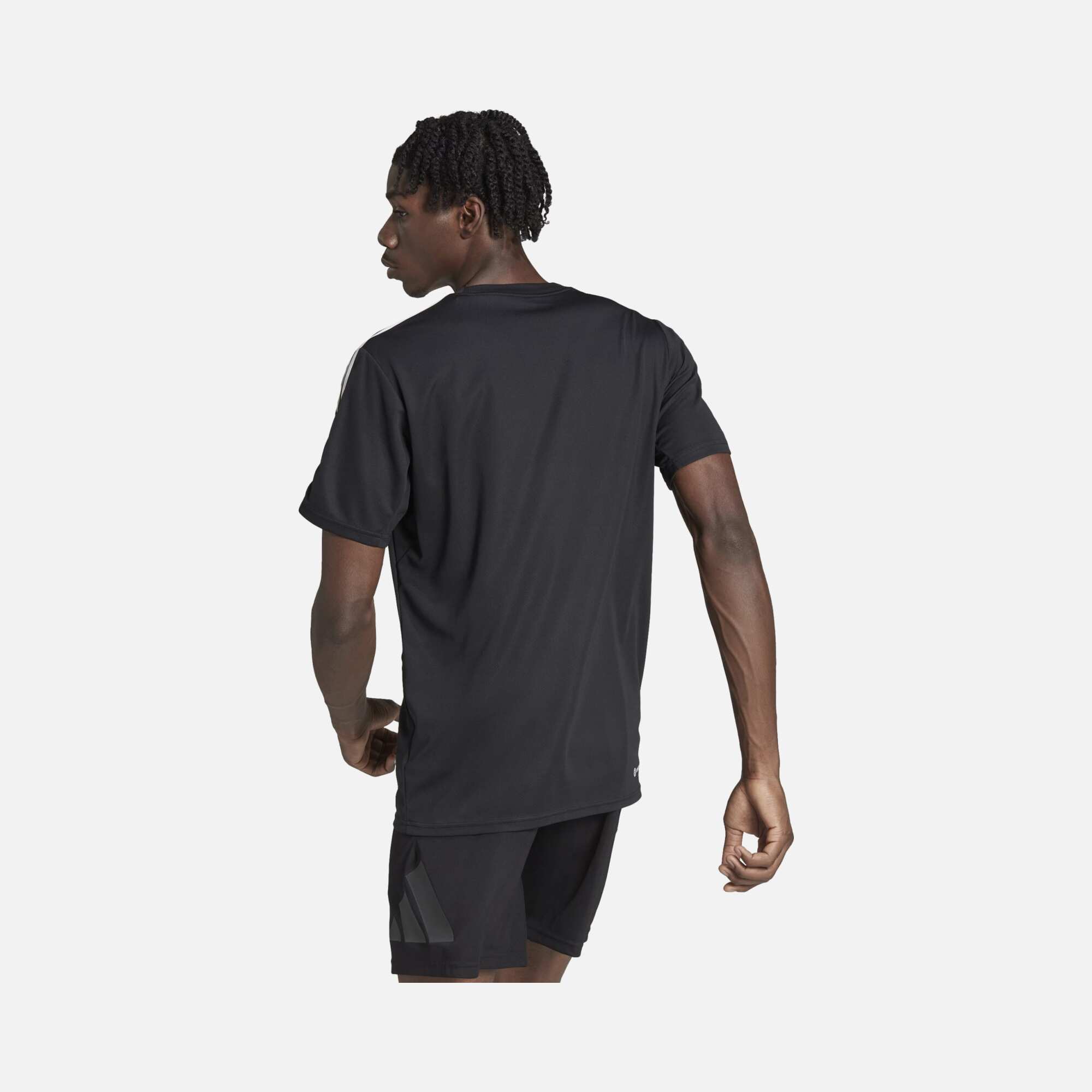 adidas Train Essentials 3-Stripes Gym & Training Short-Sleeve Erkek Tişört