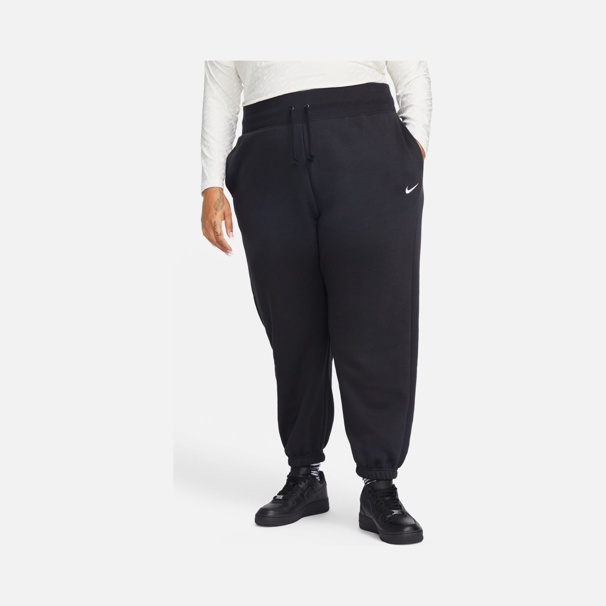 Nike Sportswear Phoenix Fleece High-Waisted Oversized (Plus Size) Kadın Eşofman Altı