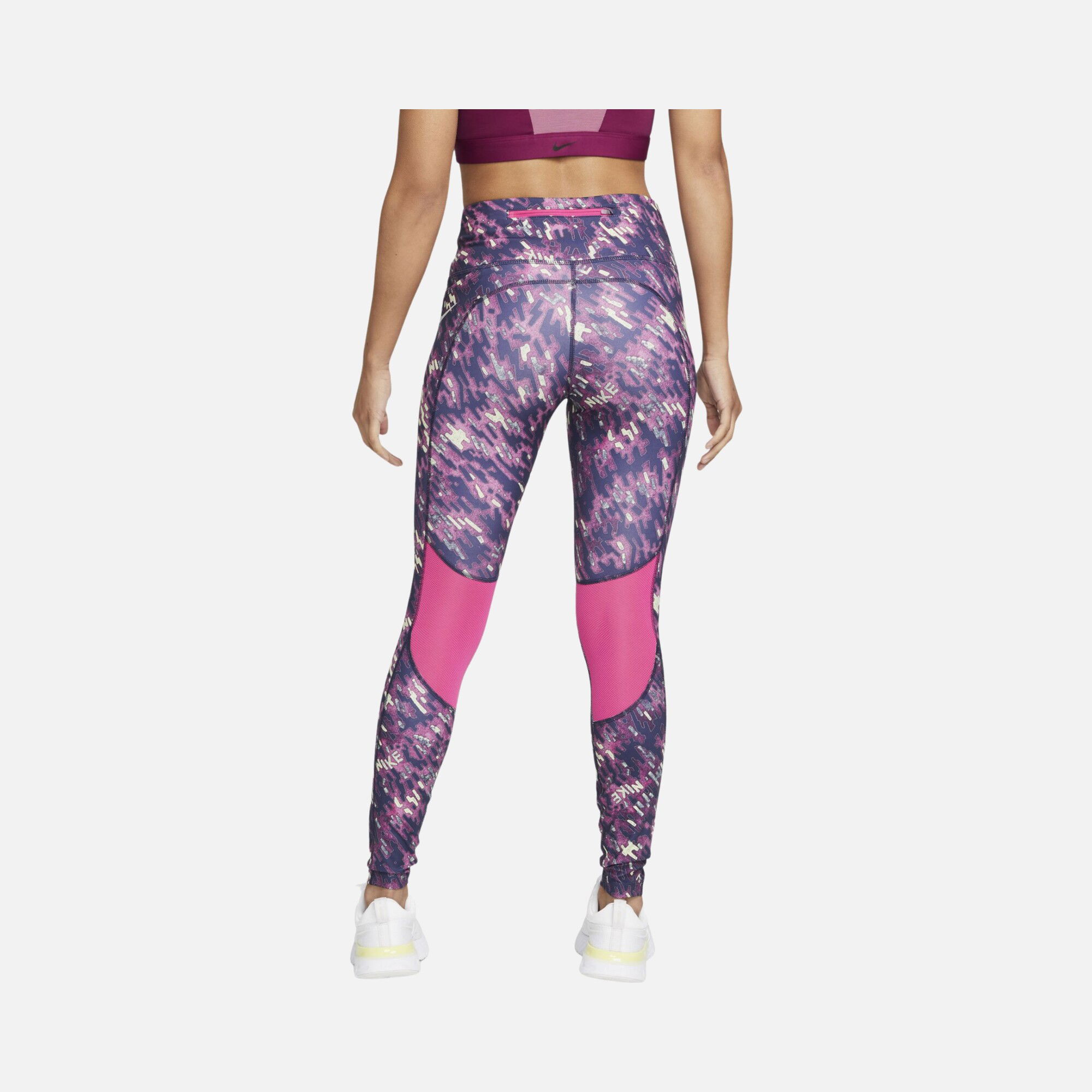 Nike Dri-Fit Epic Fast Mid-Rise Printed Running Kadın Tayt